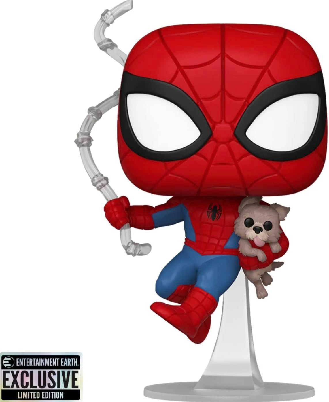 Funko Pop Marvel Spiderman with Sandwich the Dog Bobblehead Vinyl Figure, 4.4 Inch Size image number 2