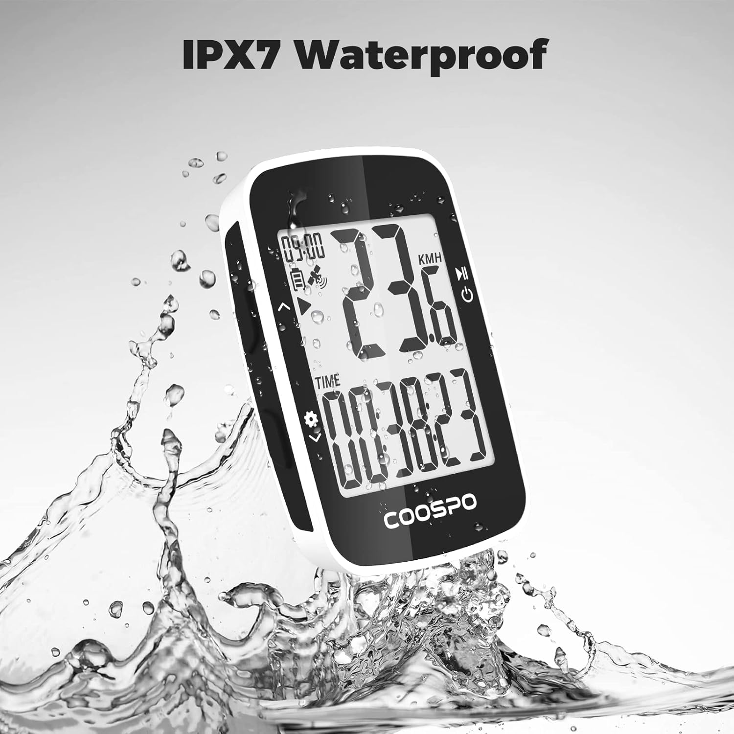 COOSPO Bike Computer,Cycling GPS Units Bicycle Computer with Ipx7,Wireless Speedometer Odometer GPS for Bike,2.3 Inch Auto-Backlight,Bike GPS Tracker with Max Speed Alarm image number 4