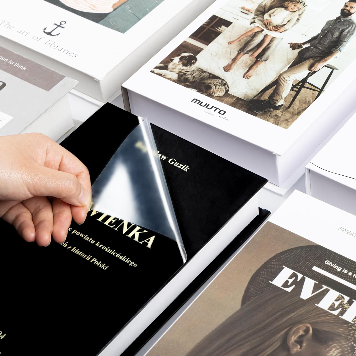 COSNIGHT Clear Contact Paper Peel and Stick for Book Cover Protector 17.7In X 10Ft/Roll, Clear Self Adhesive Shelf Liner and Drawer