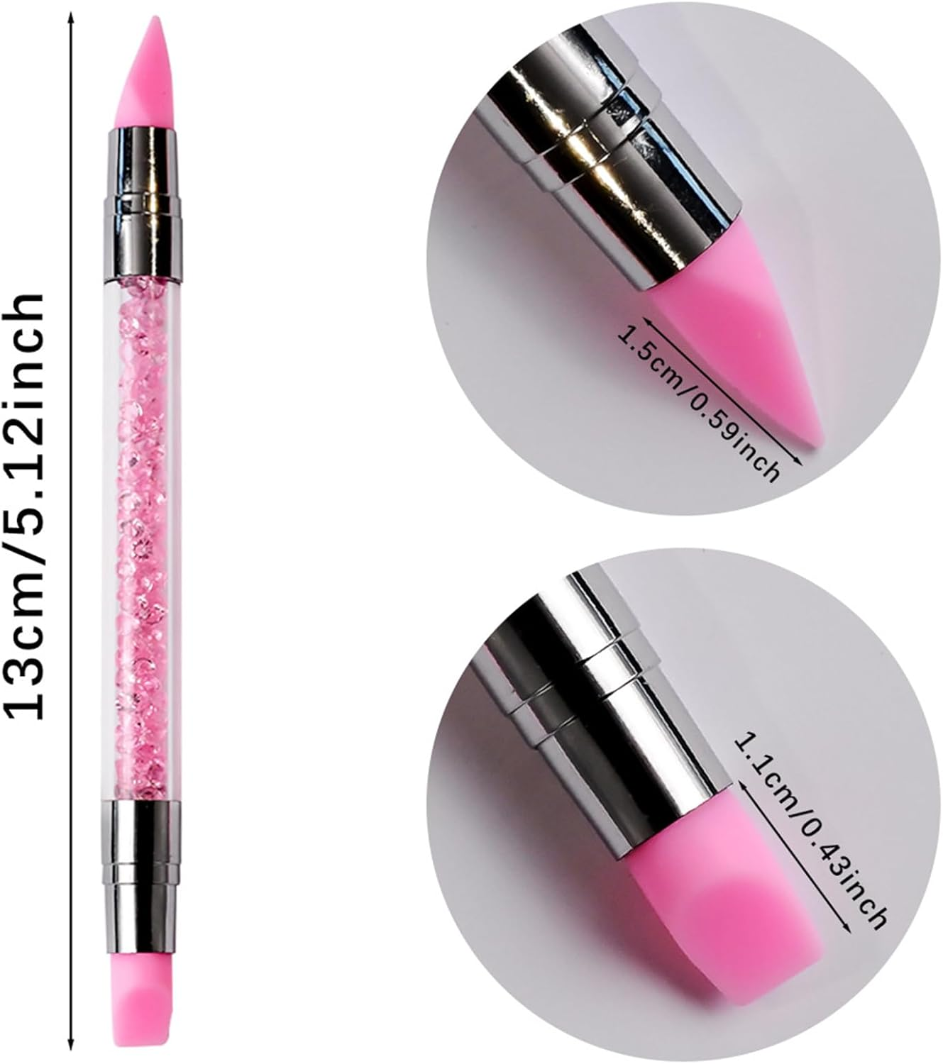 Evnbhgyu Nail Sculpture Pen - Double-Ended Nail Sculpting Pen - Heat-Resistant Fingernail Shaping Supplies for Traveling Business Trip School Indoor