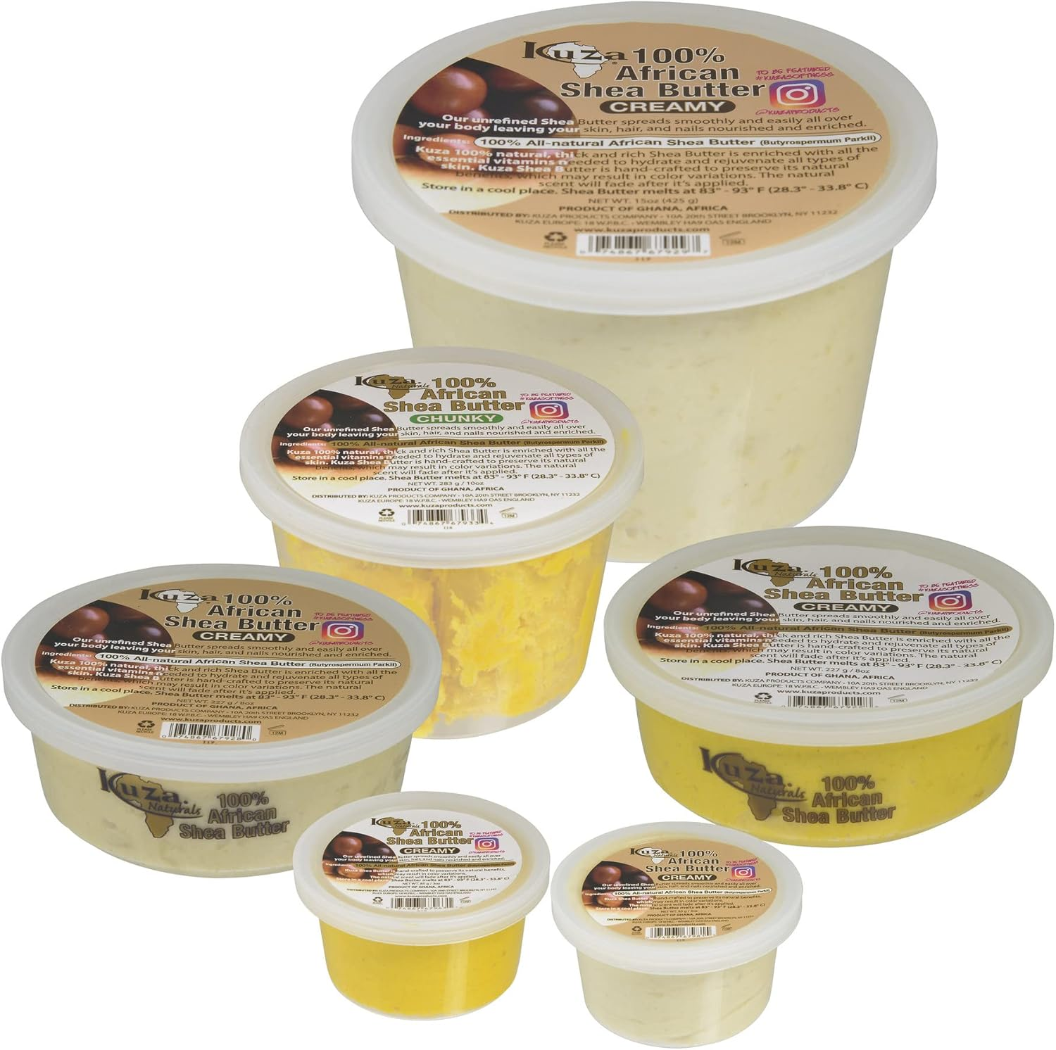 Kuza 100% African Shea Butter CREAMY 15 OZ image number 4