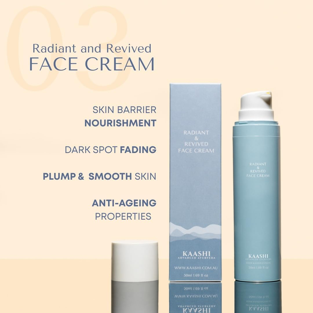 KAASHI Essentials Skincare Bundle &ndash; 4-Step Facial Kit with Cleanser, Brightening Serum, Retinol Night Treatment & Hydrating Moisturiser &ndash; Anti-Ageing, Acne Control, Glowing Skin Care Routine image number 1