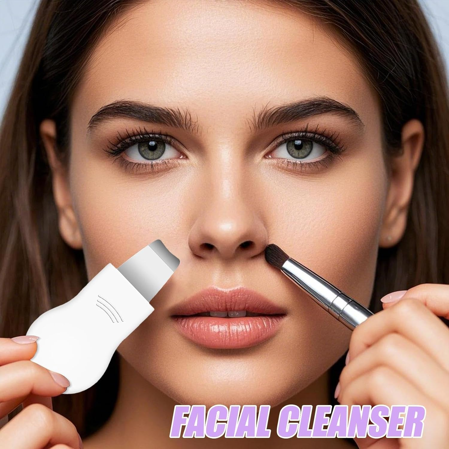 Nose Scraper Tool - Deep Face Scraping Shovel for Nose | Women Skin Care Cleaner Equipment for Home, School, Business Trips, Vacation, Travel - White image number 2