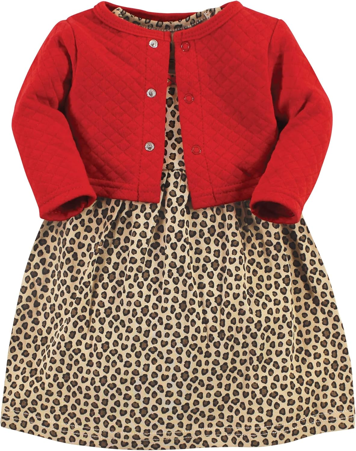 Hudson Baby Girls' One Size Quilted Cardigan and Dress image number 1