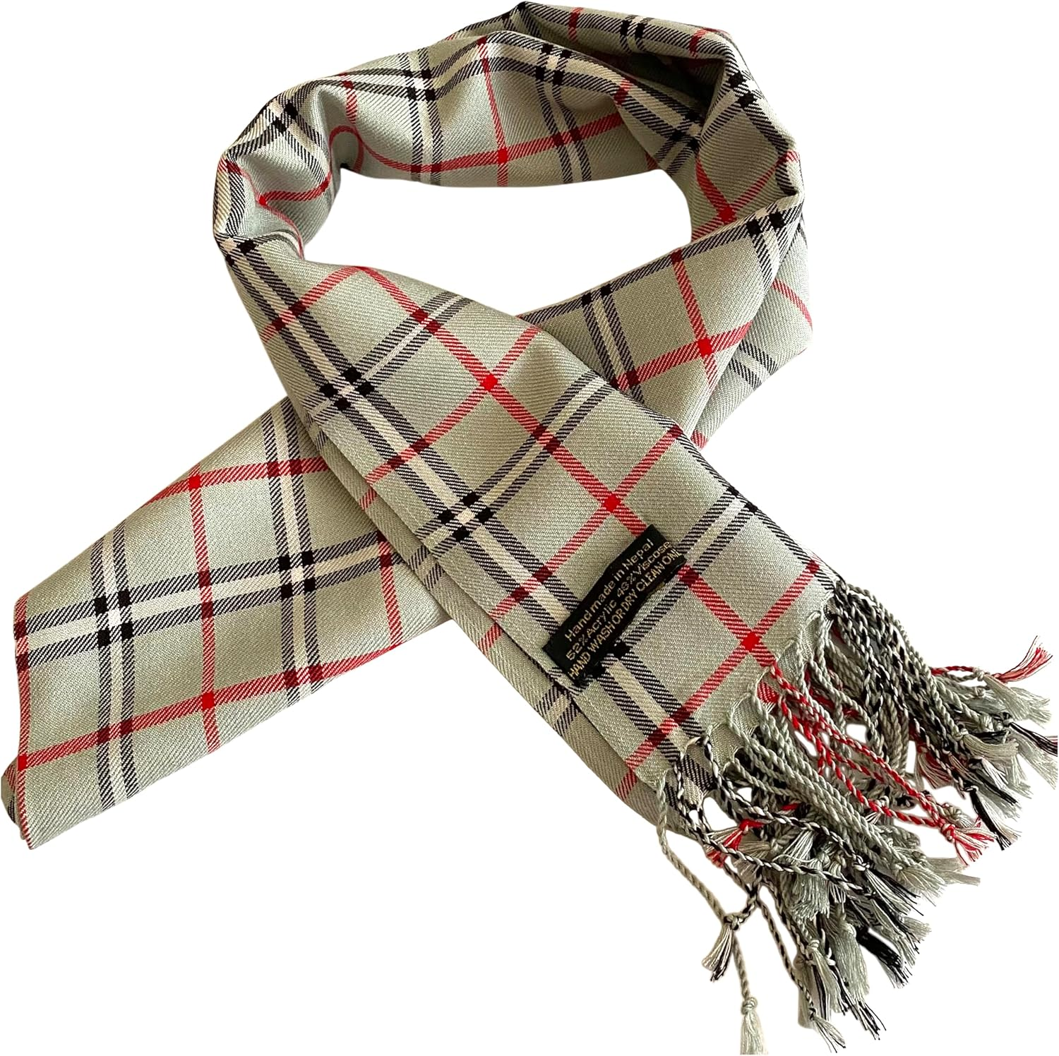 CJ Apparel Men'S Nepalese Tartan Design Fashion Scarf Seconds Scarves Fall/Winter Face Cover NEW