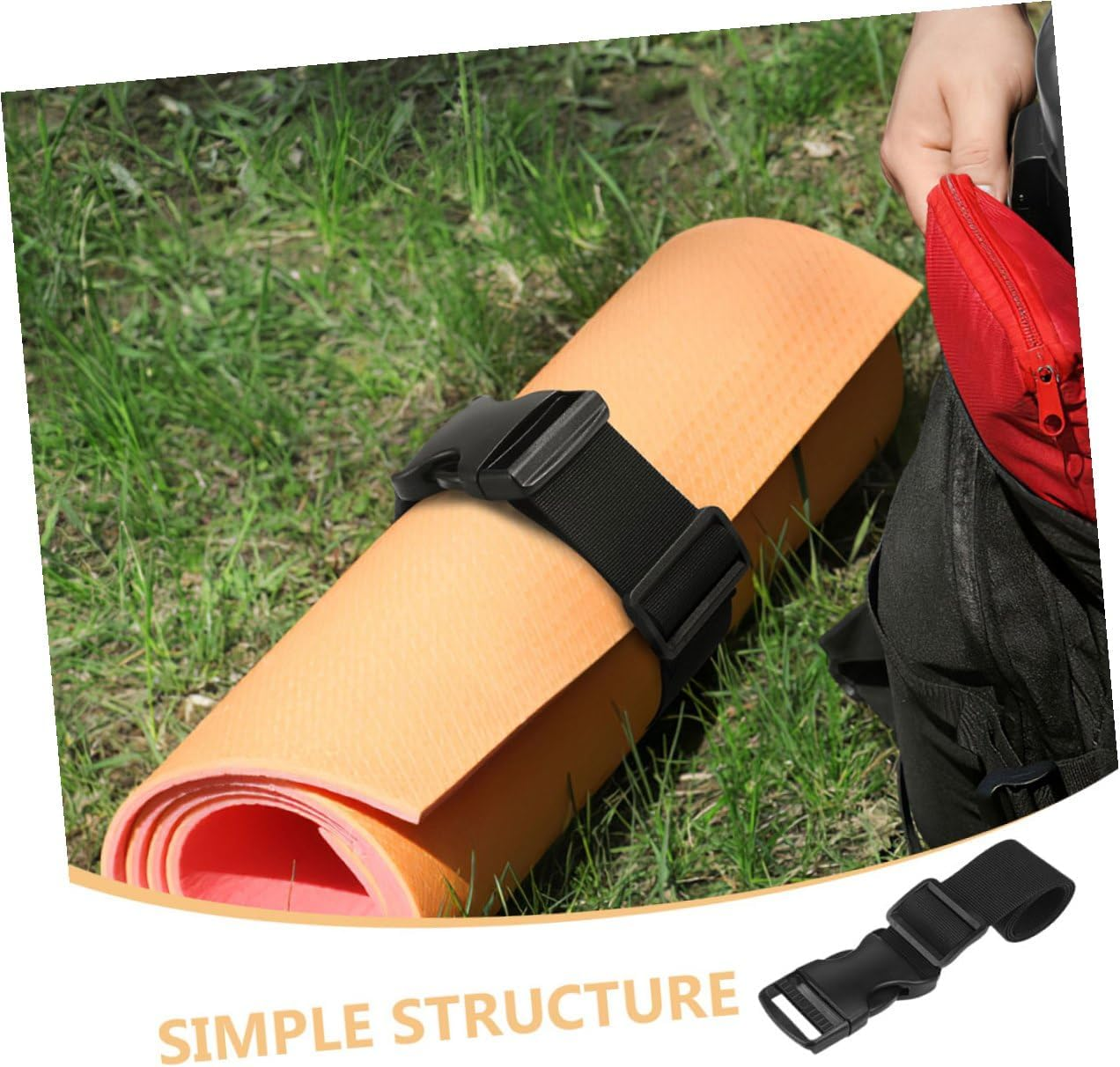 OFFSCH 4Pcs Adjustable Nylon Travel Luggage Straps with Quick-Release Buckles Wide by Long Multi-Use Suitcase Belts for Secure Packing and Outdoor Camping Gear