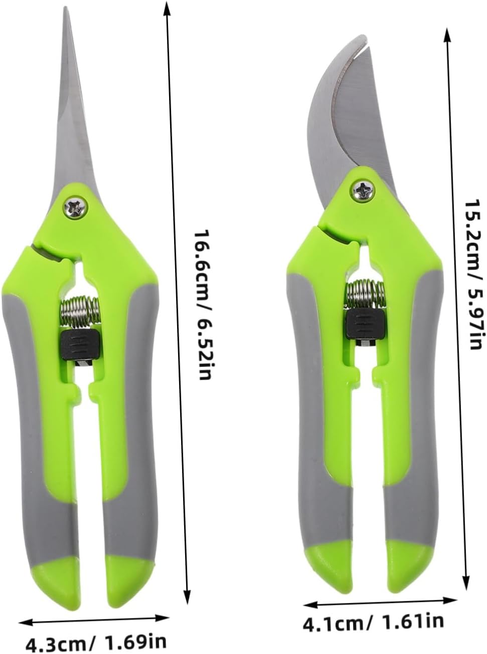 DOITOOL 2Pcs Pruning Scissors for Gardening Floral Arrangement Supplies Plant Scissors Trimming Garden Tools for Outdoor Use image number 3