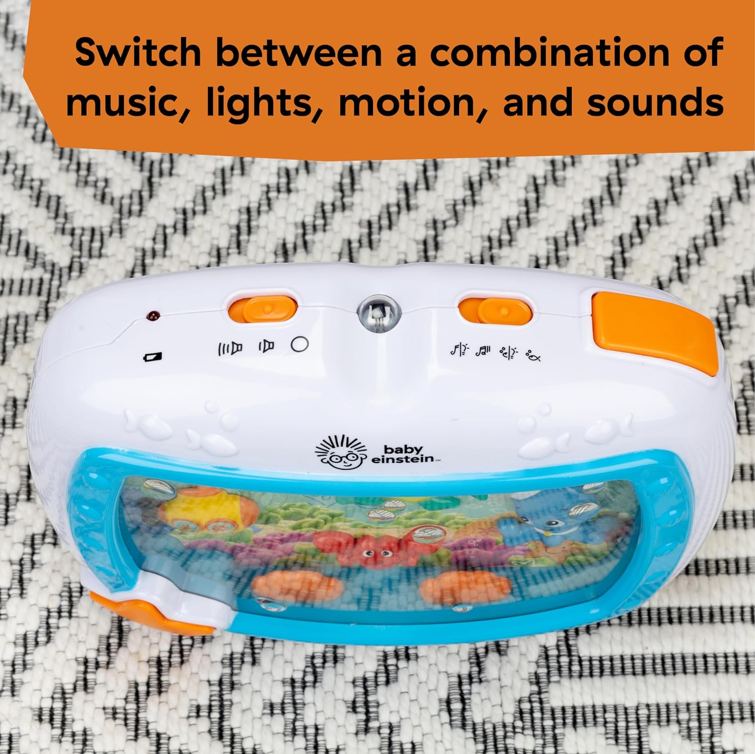 Baby Einstein Sea Dreams Soother Musical Crib Toy and Sound Machine, Newborn and Up