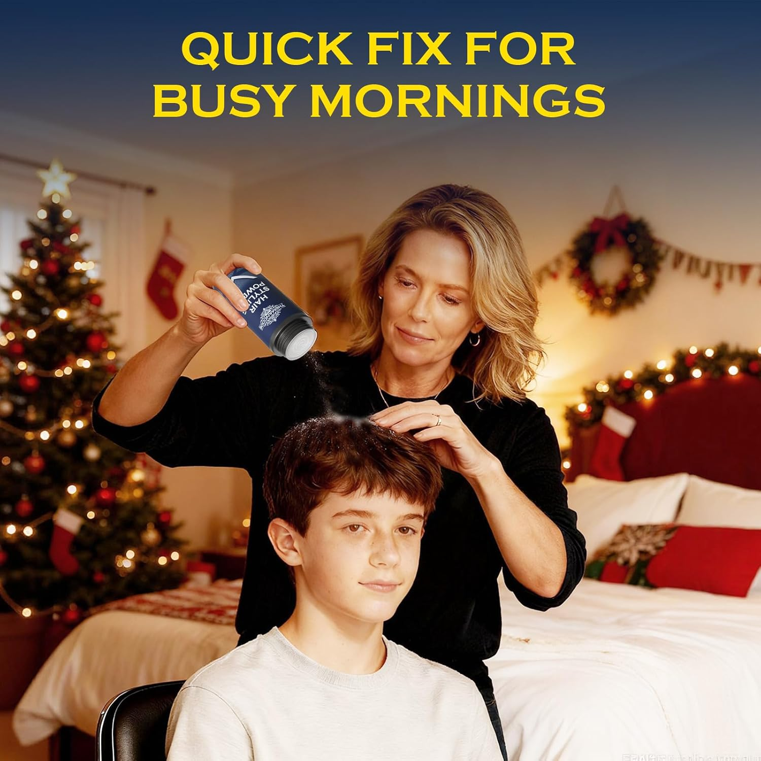 THEMANCODE Texture Powder for Men, Valentines Day Gifts for Him, Lightweight Hair Styling Powder Adds Volume and Texture for a Natural Look, Best for Short to Medium Hair image number 3