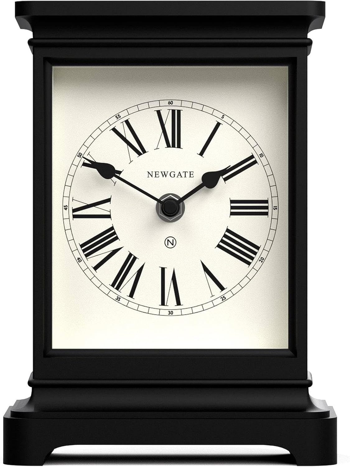 Newgate Time Lord Mantel Clock Matte Black