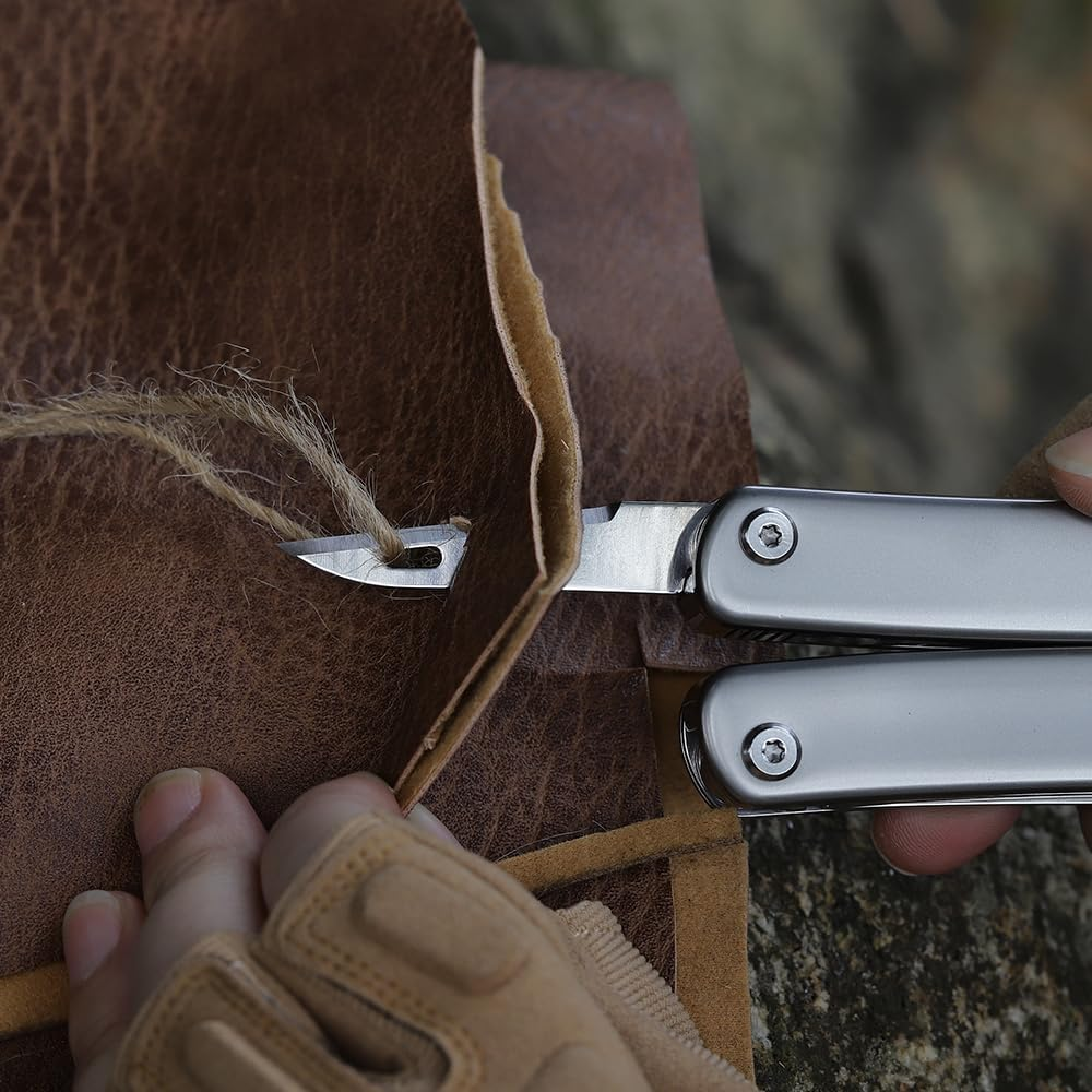 Roxon FT11 Build Your Own Multitool Accessories for Flex Multitool (3 Piece Set Including Bottle Opener + Slotted Screwdriver & Can Opener & Awl + Threader) Interchangeable Tools