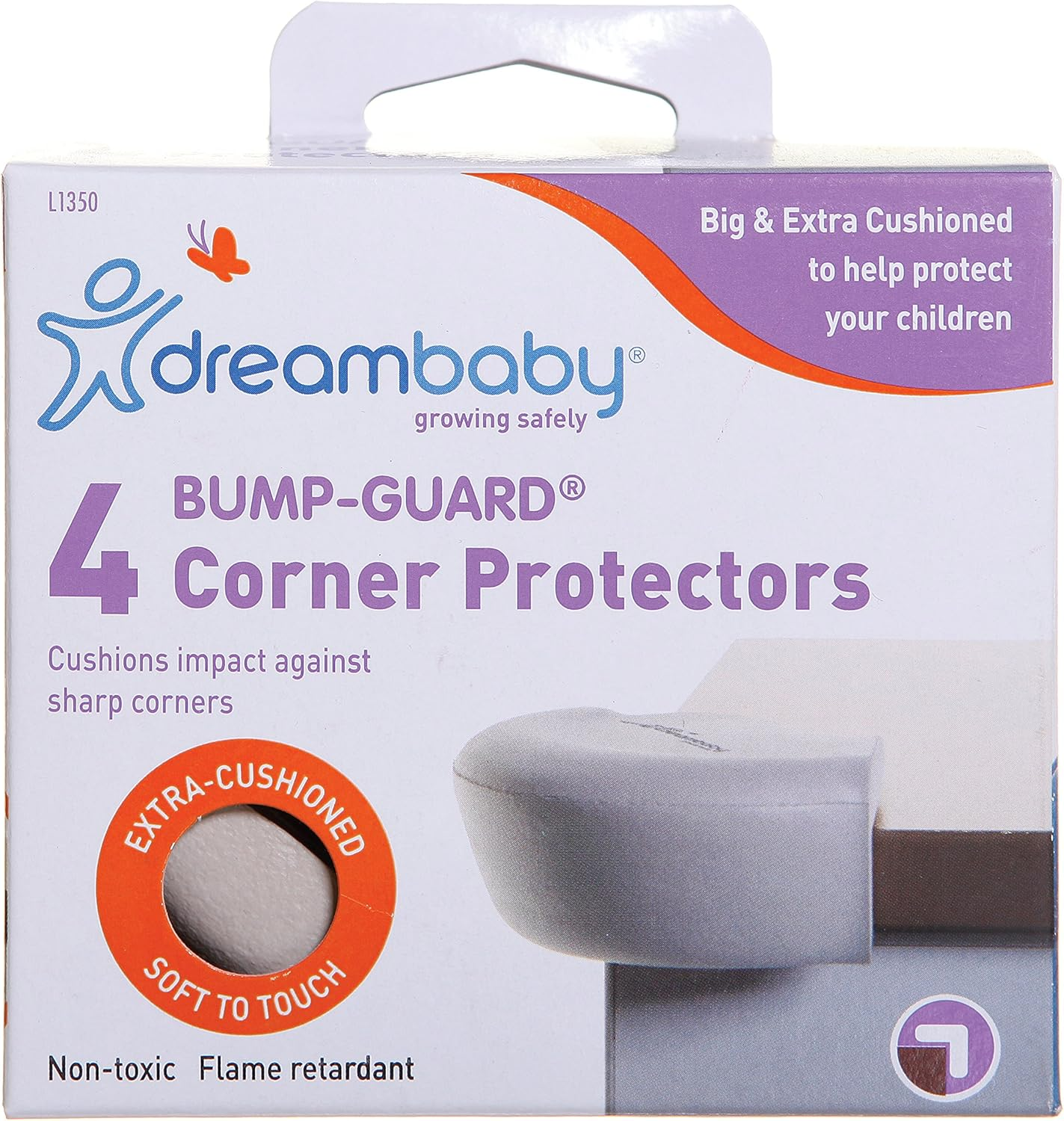Dreambaby Bump-Guard Corner Protectors, Grey (Pack of 4) image number 3