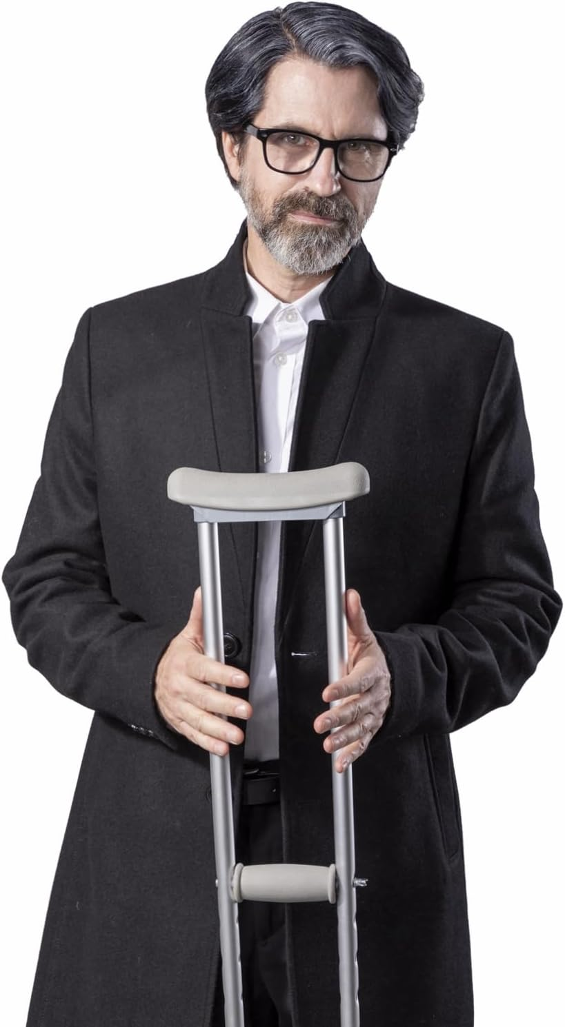 Crutch Underarm Pads and Crutch Hand Grip, Universal Crutch Armpit Pad Cover, Crutch Handgrip with Handgrip Core, under Arm Soft Cushioned Covers for Crutches Accessories(4 Pack) image number 5