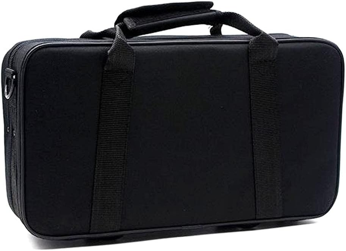 T TOOYFUL Clarinet Case with Adjustable Shoulder Strap, Black, Cotton, B♭ Clarinet, Brass and Woodwind Instruments image number 5