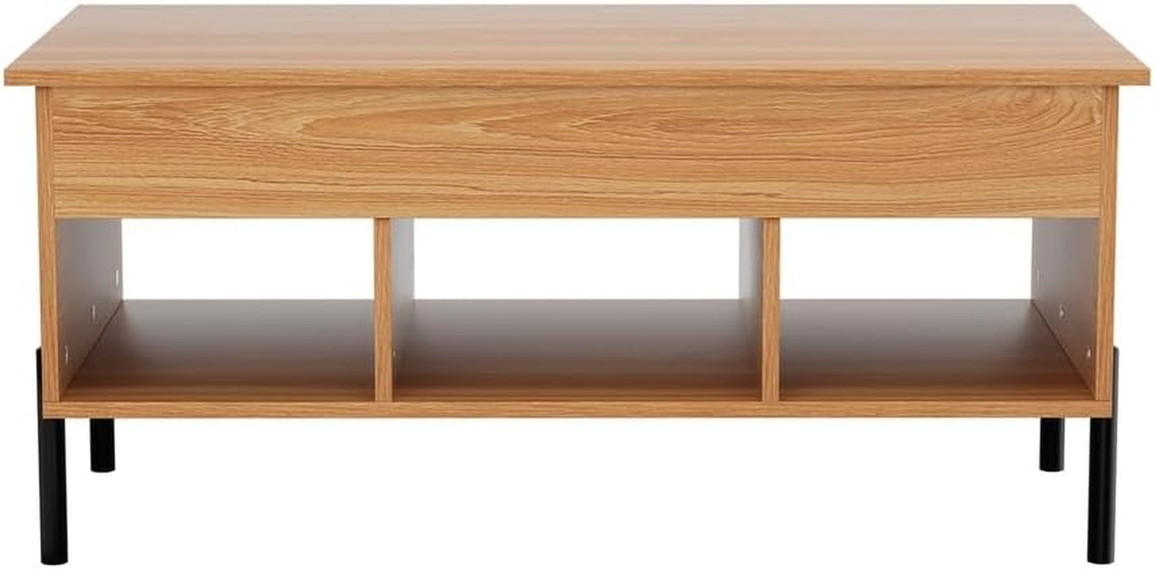 Artiss Lift Top Coffee Table with Storage, Wooden Convertible Oak Lift up Coffee Tables Hidden Compartment Furniture with Display Shelf, for Home Living Room Lounge Room image number 4