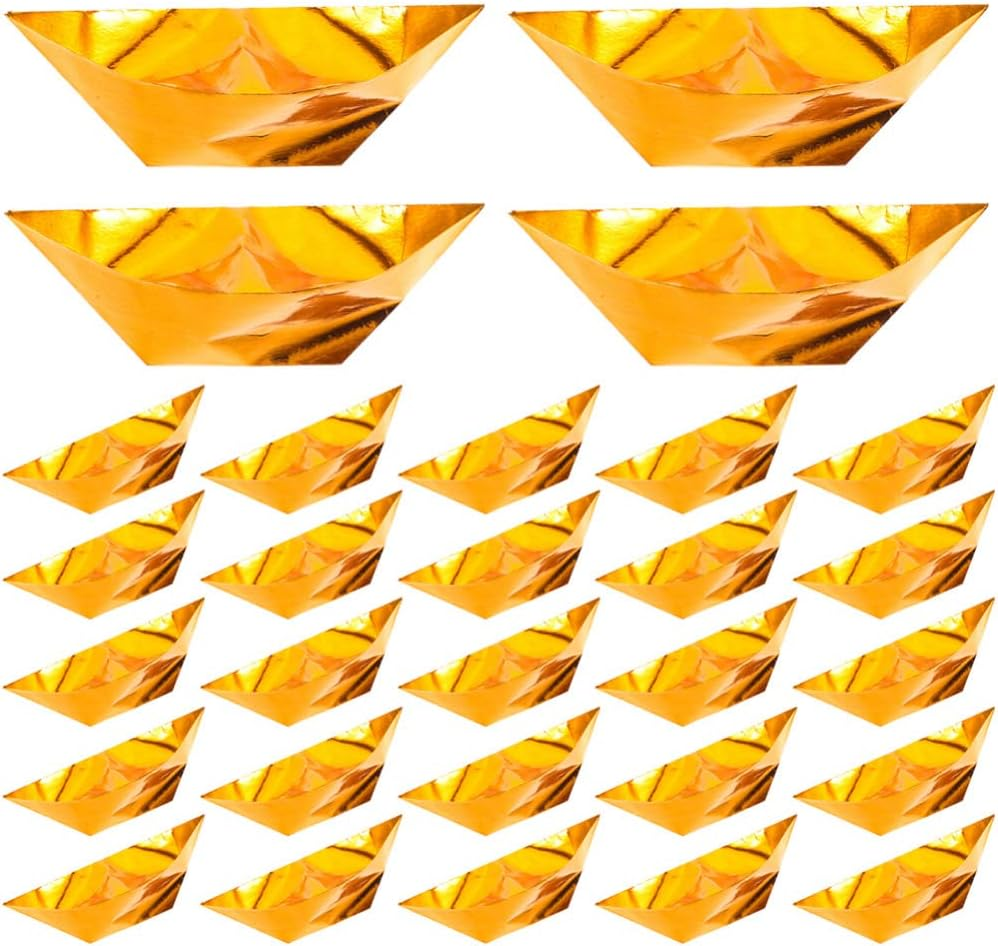 Operitacx 200Pcs Semi-Finished Chinese Ingot Paper for Ancestor Worship Sacrificing Ingots for Tomb-Sweeping Day Traditional Supplies for Qingming and Ghost Festival image number 5