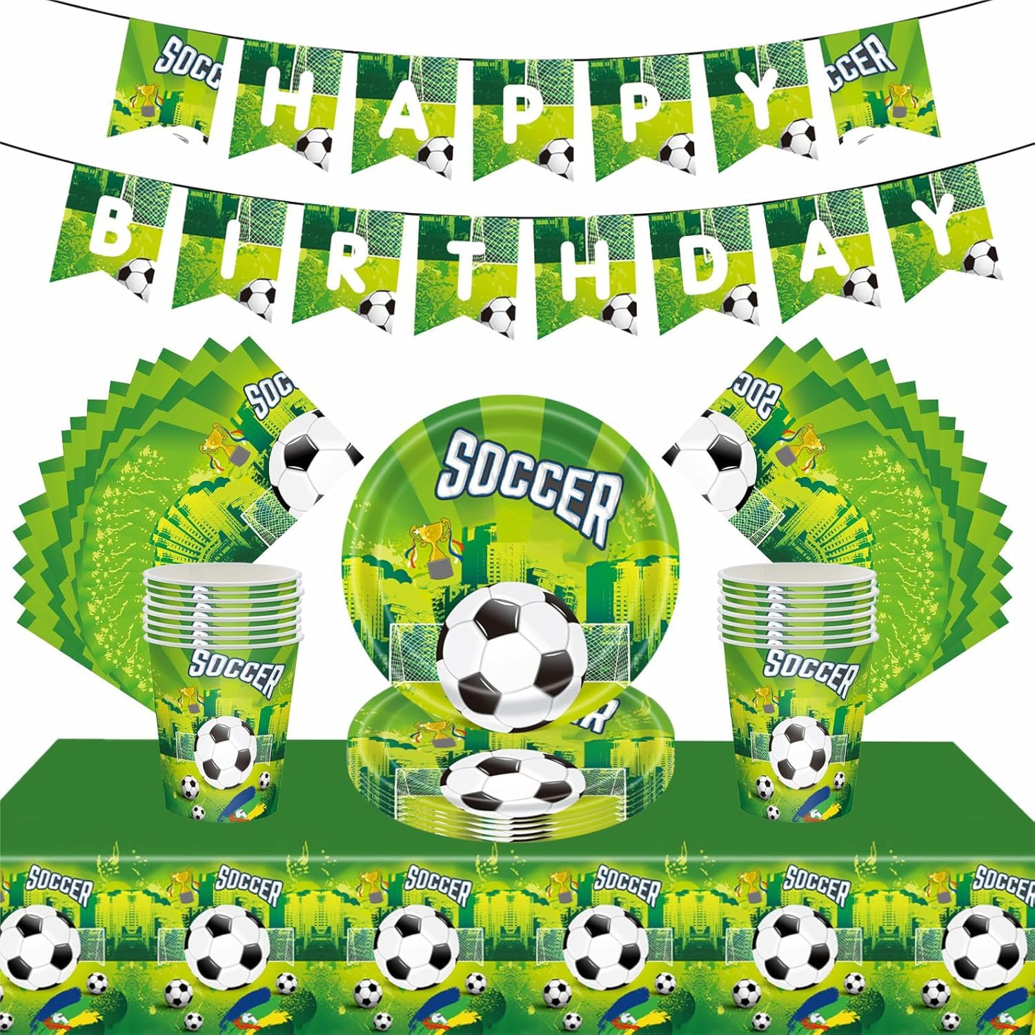 54Pcs Green Dinosaur Animal Party Tableware Decorations for Boy Birthday,Dinosaur Party Table Cloth,7Inch Paper Plates,Dinosaur Party Banner,Paper Napkins for Kids Dino Theme Table Ware Party Favor