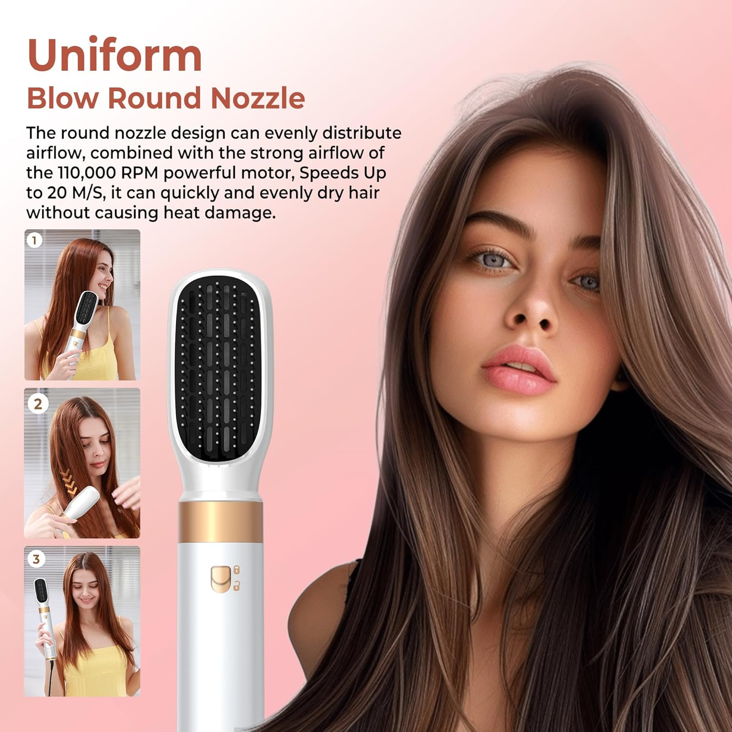 Airbrush Hair Styler Air Styler 6 in 1 image number 3