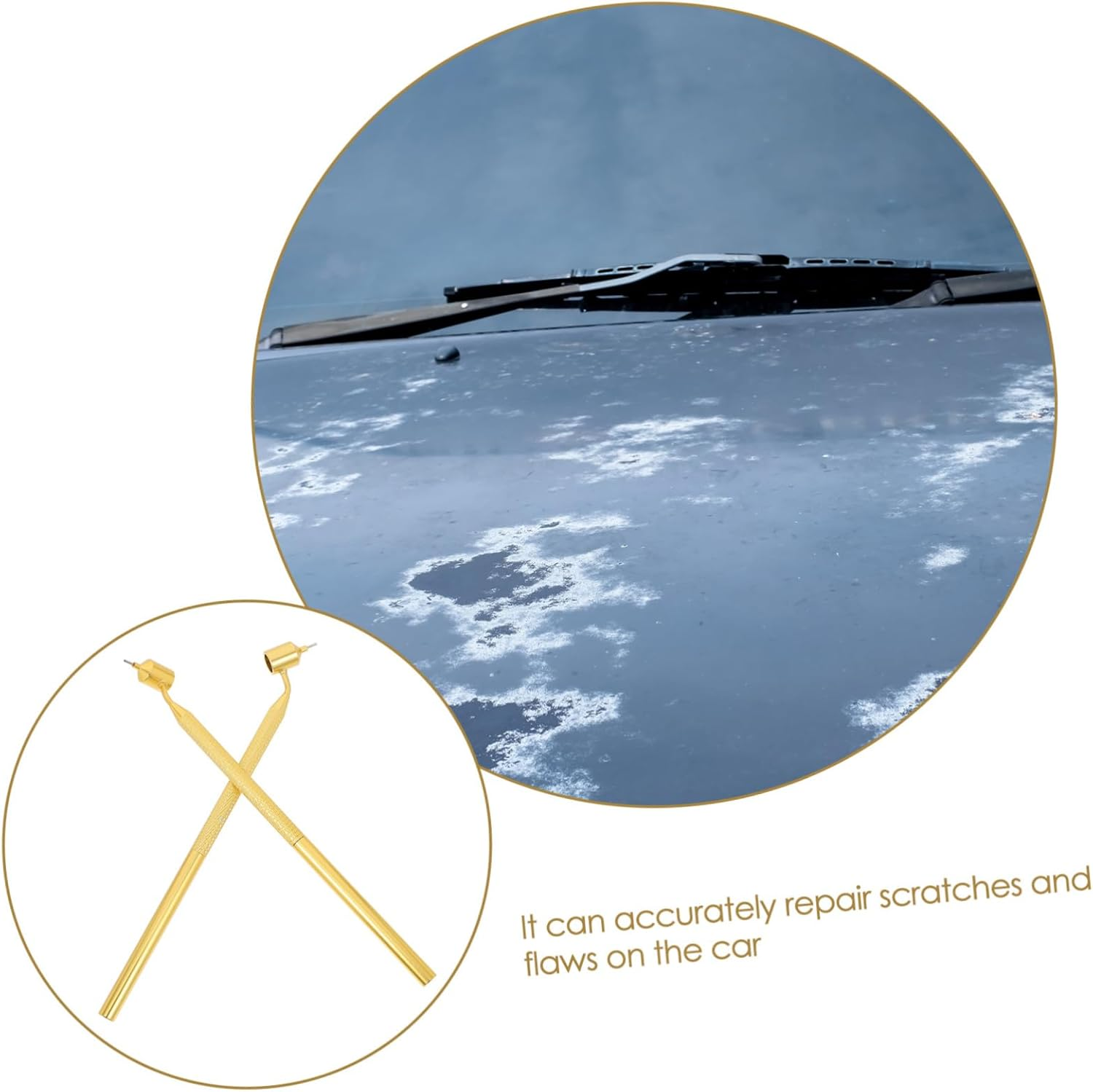 Angoily 2Pcs Detailing Paint Pen Fillable Touchups Fine Tip Paint Pens for Car Tester Line Marking image number 6