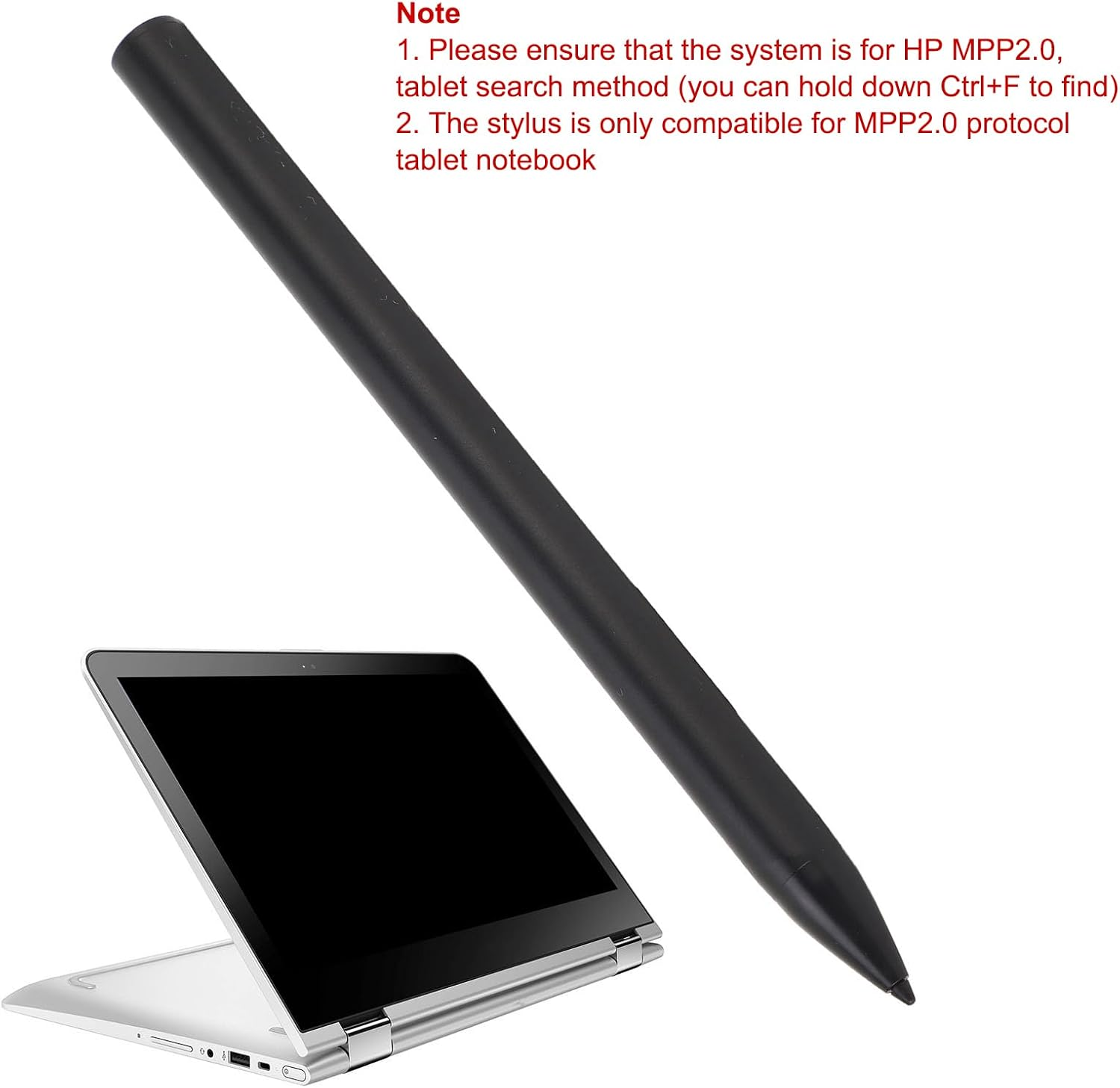Stylus Pen for Envy X360 Pavilion X360 Spectre X360 Rechargeable MPP 2.0 Tilt Active Pen with 4096 Pressure Sensitivity, Palm Rejection, Magnetic Attachment Function image number 1