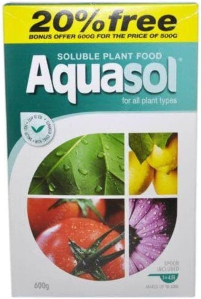 Yates Aquasol Bonus Fertiliser 6-Pack, 600 G - Fast-Acting - High in Potassium for Flowering & Fruiting - Resealable Pack image number 1