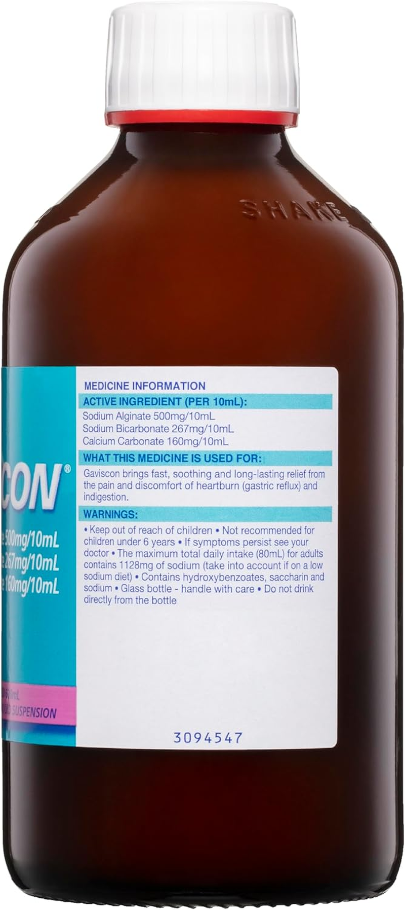 Gaviscon Core Aniseed Liquid Heartburn and Indigestion Relief, 600Ml image number 4