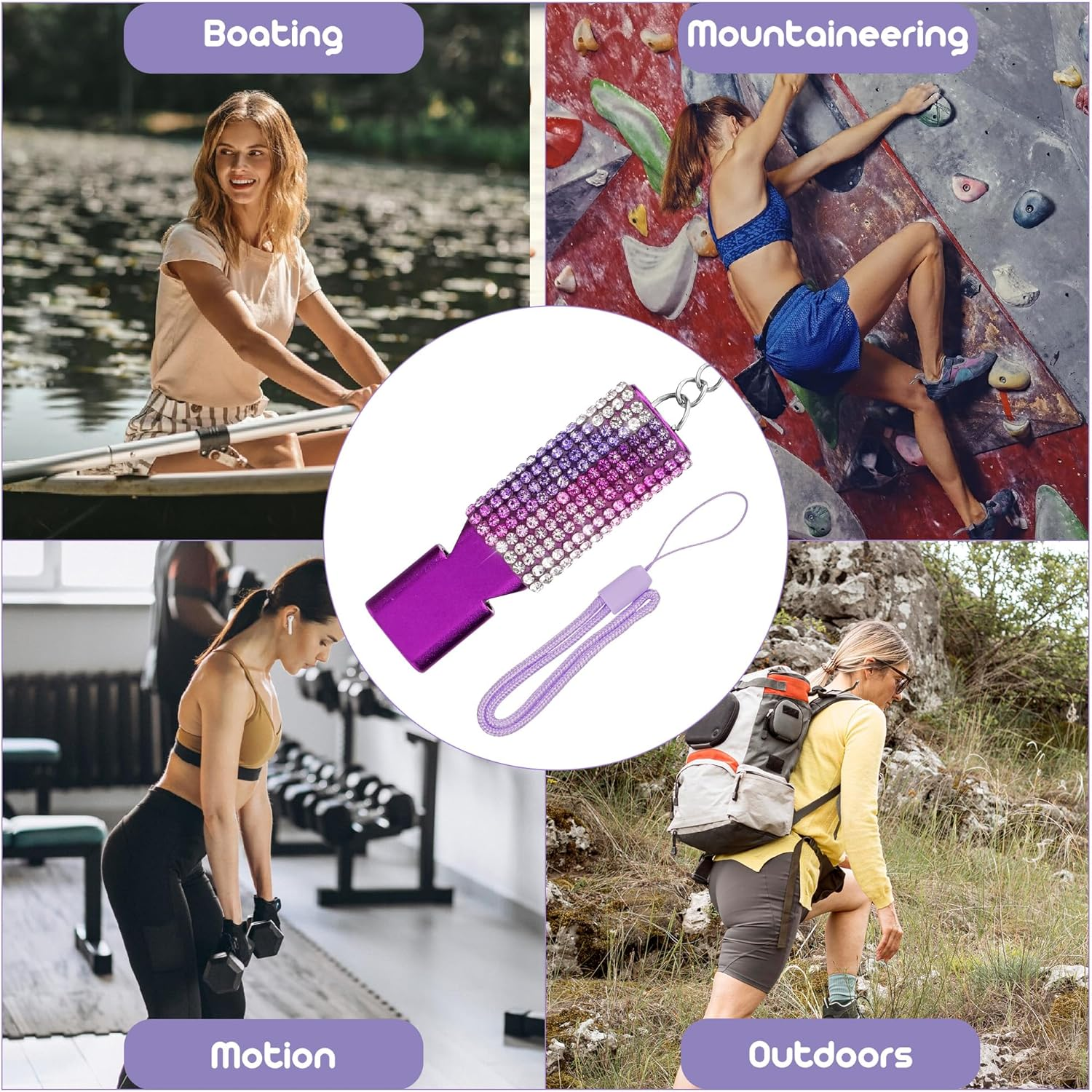 Biiange 2 Pack Bling Whistle, Whistle for Coaches with Lanyard, Coaches Referee Sports Whistles, Loud Metal Sports for Coachess, Referees, and Hikers image number 2