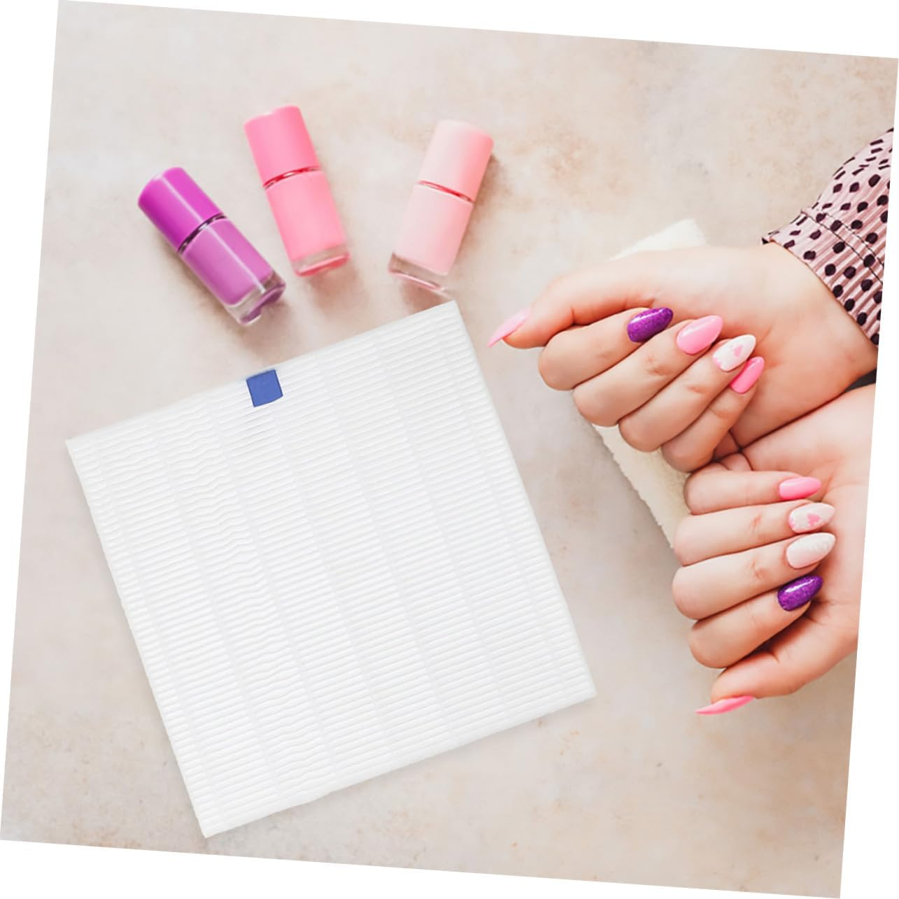 FONDOTIN Portable Nail Collector Replacement Sheets for Nail Vacuum Machine for Manicure Home and Salon Use Efficient Filtration and Easy Maintenance White image number 2