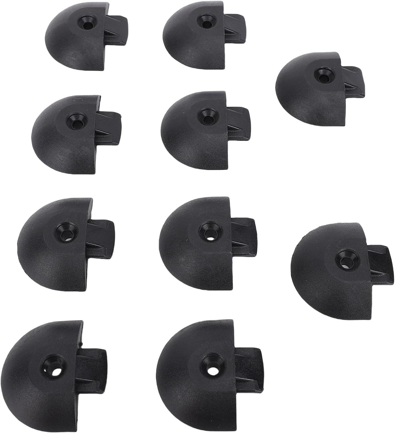 10PCS Cargo Angled End Cap for L Track, Tie-Down Rail End Caps Ends Plug Cap Enclosed Trailer Cargo Van Track Plugs for Cargo Control Pickup RV ATV image number 1