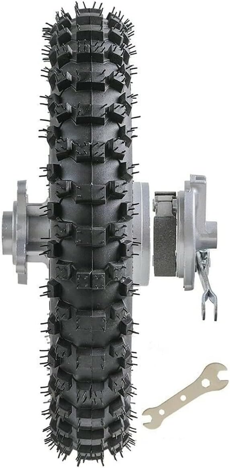 10" Rear Wheel 3.00-10 80/100-10 Dirt Bike Tire and Inner Tube and 1.6X10 Rim Drum Brake + 420 37T Sprocket for CRF50 XR50 Pit Bike 50Cc 70Cc 90Cc 110Cc 125Cc Motocross off Road image number 3