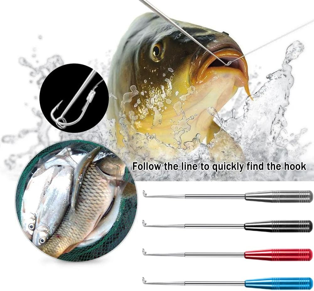 YIMISIMON Fishing Hook Quick Removal Descending Device, Fish Hooks Remover Detacher Tool, Fishing Gear Security Equipment Kits for Adult, Hook Extractor Accessories Tools with Storage Tube image number 6