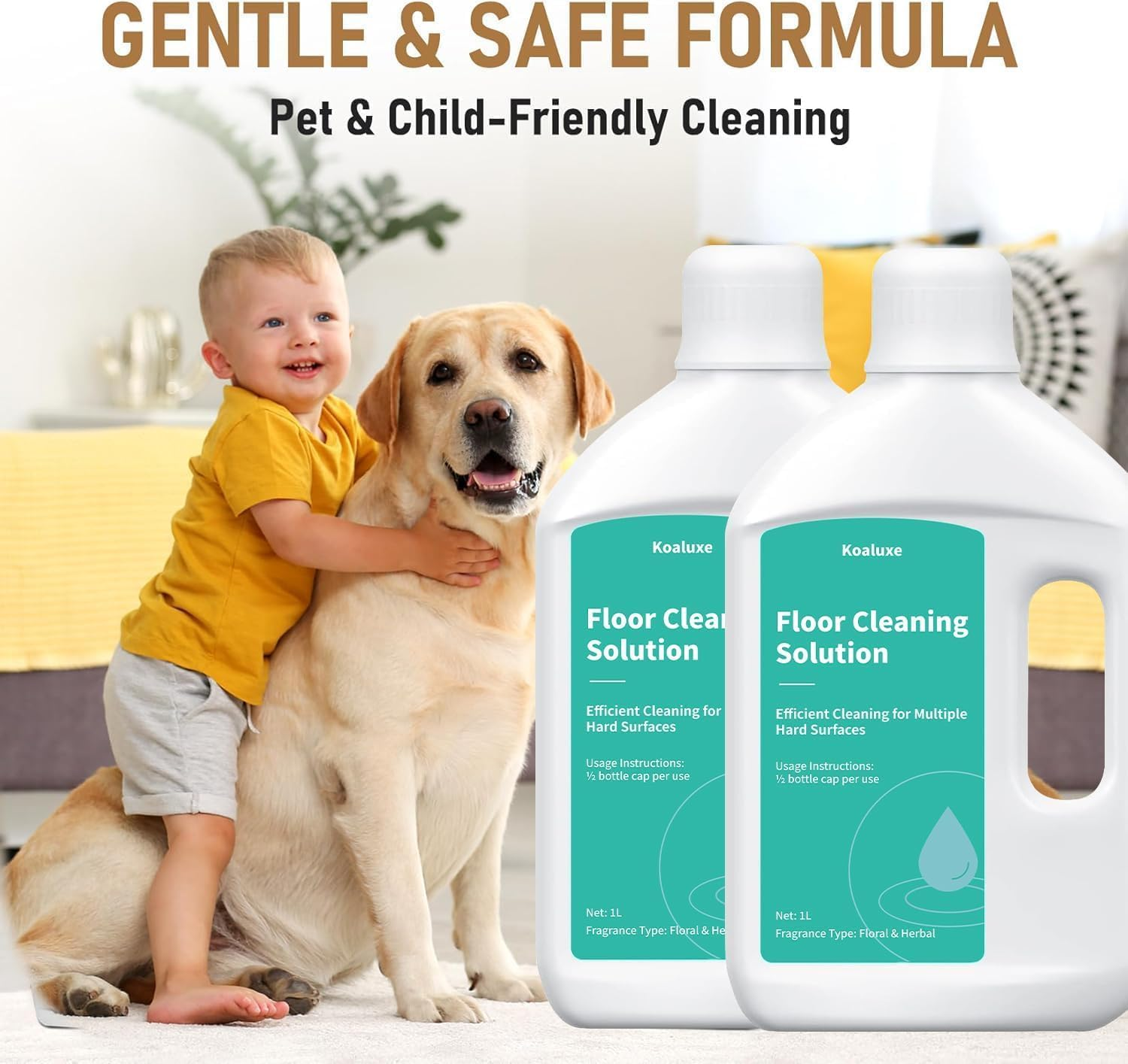 Floor Cleaning Solution,2-Pack,1000Ml/33.8 Fl Oz,Compatible with Dreame X40 Ultra/X50 Ultra/L40 Ultra/L10Spro Ultra Heat/X30 Ultra Robot Vacuum Floor Cleaner Liquid Refill image number 6