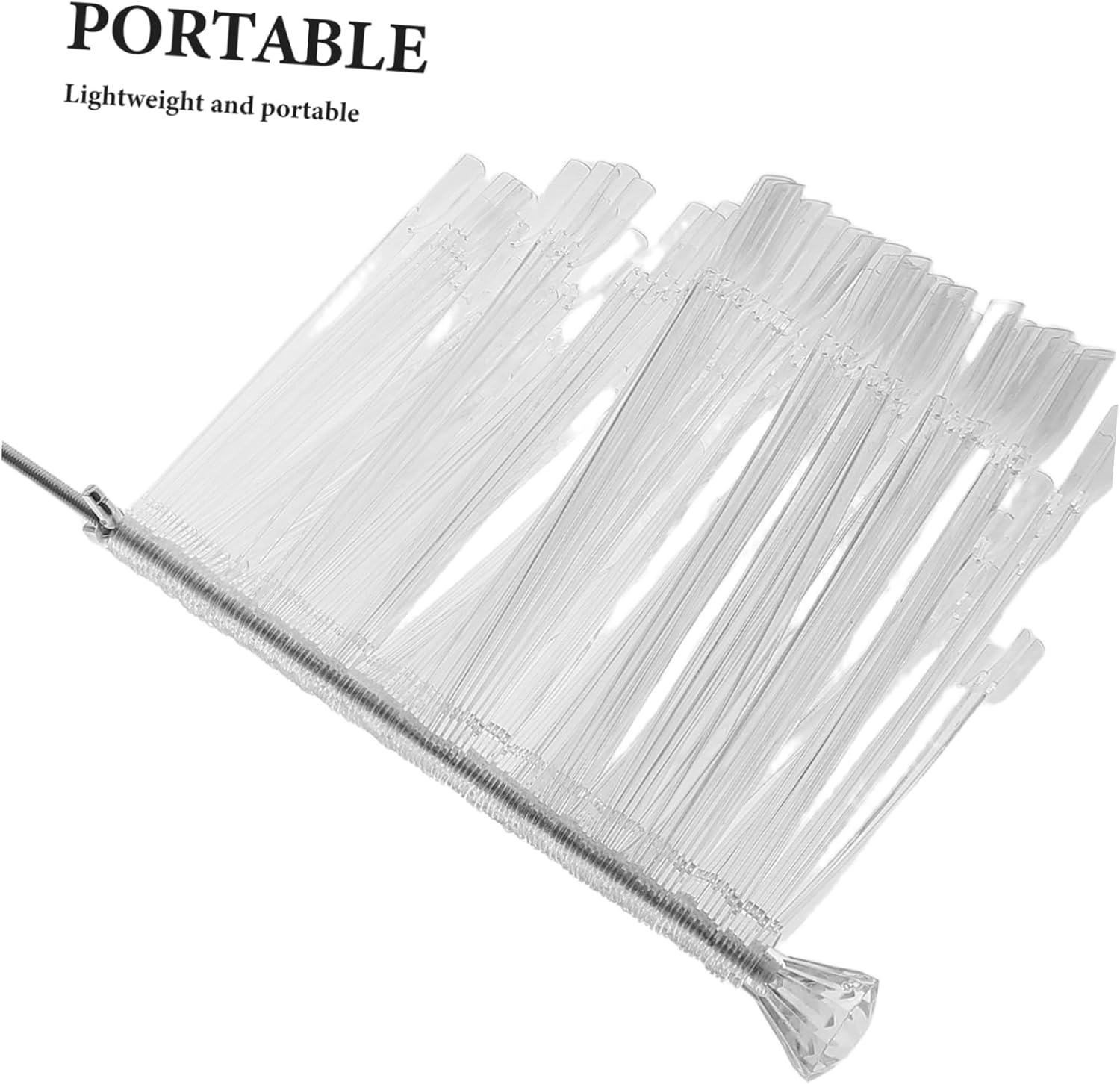 Minkissy Nail Art Display Stand Spiral Nail Art Chart Gel Polish Spiral Rack Sturdy for Salon - Beige image number 2