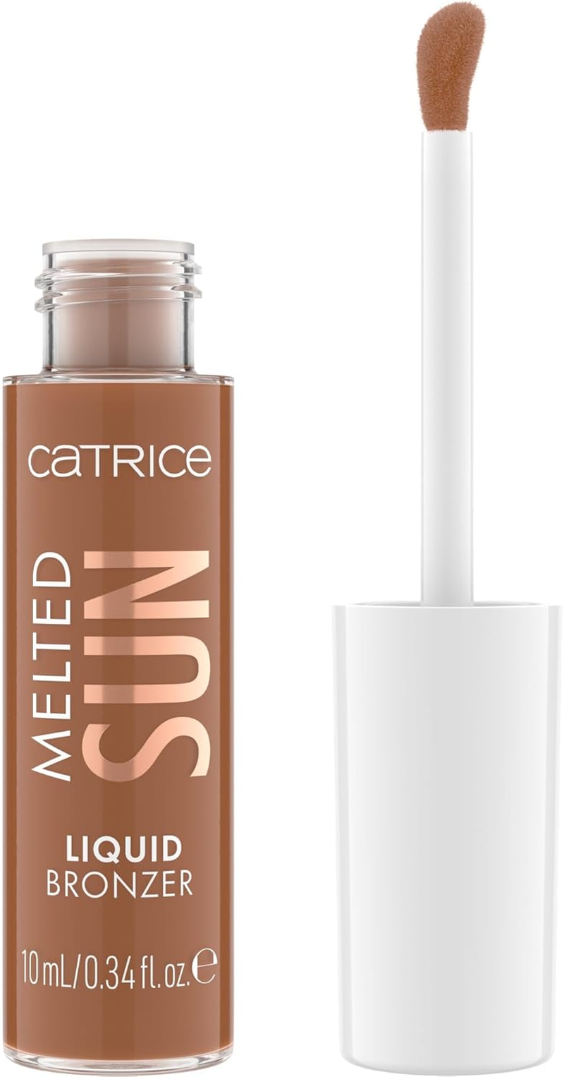 Catrice Melted Sun Liquid Bronzer, No. 005, Brown, Long-Lasting, Defining, Highly Pigmented, Natural, Matt, Vegan, Oil-Free, Perfume Free, Alcohol-Free, Pack of 10 Ml