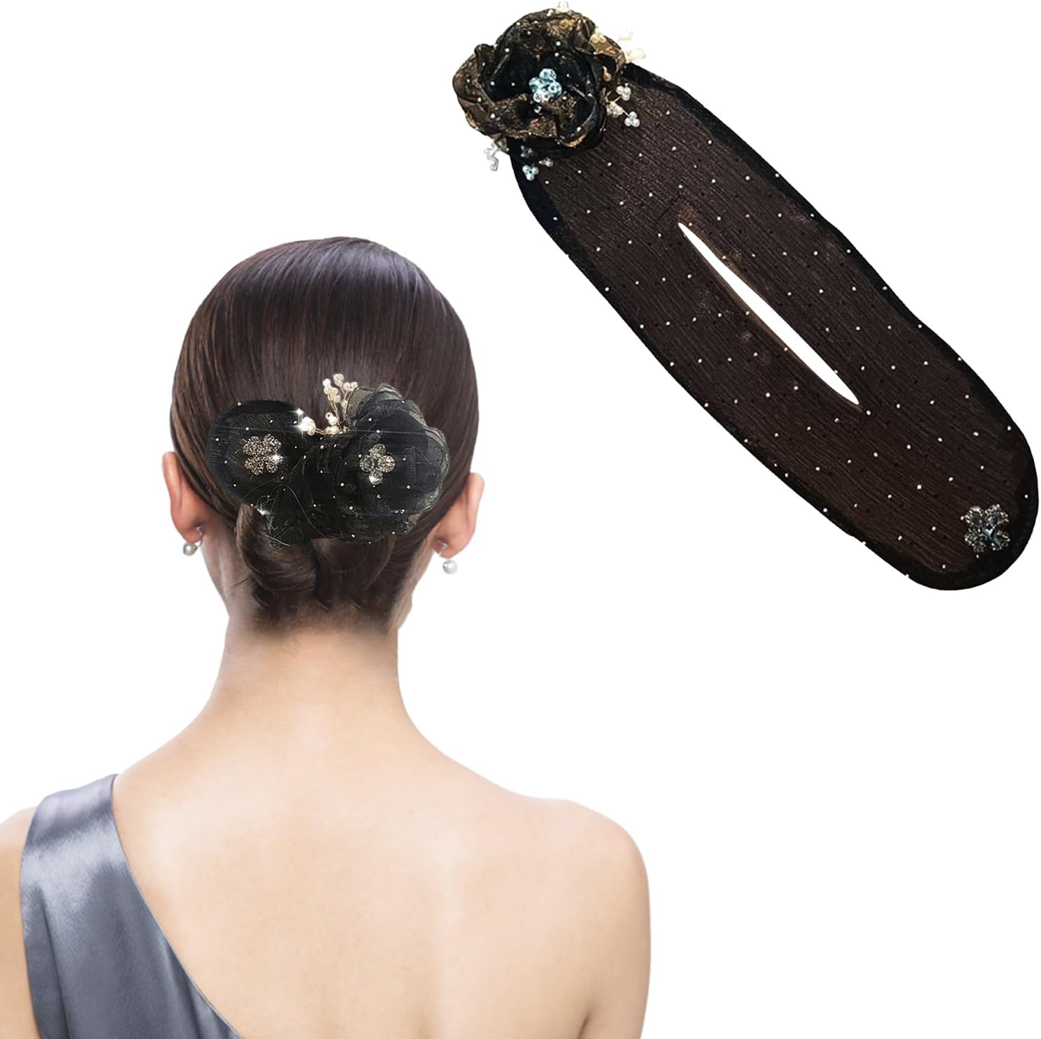 Bun Maker, Hair Bun Maker, Twist Hairstyle Bun Hair Accessories, Hair Bun Maker, Hair Bun Maker, Twist Hair Clip, Braiding Aid Hair for Girls and Women