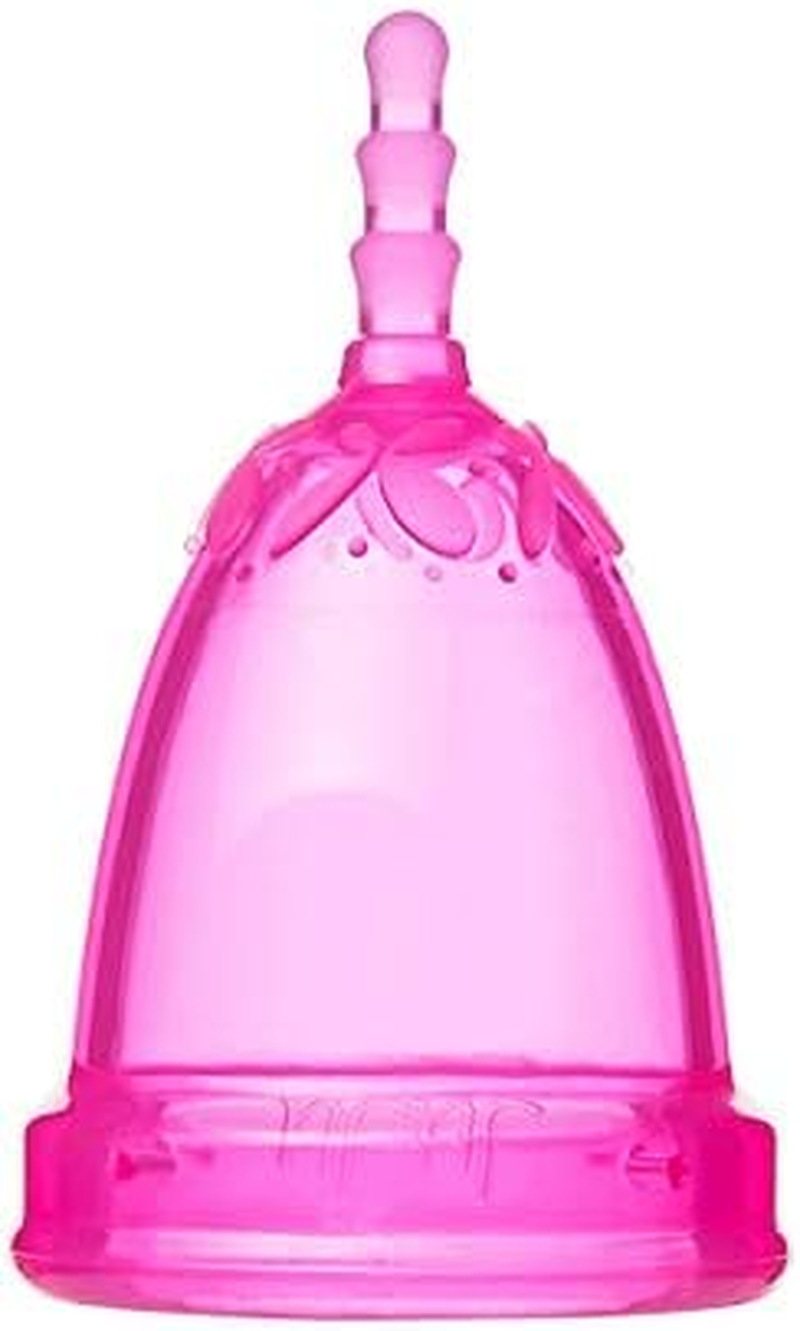 Juju Menstrual Cup Model 1 - Pre Childbirth Menstruation Cup - Reusable Cup for Feminine Care - Medical Grade Silicone Period Cup - Hypoallergenic - Eco Friendly - Made in AUS (Pink)