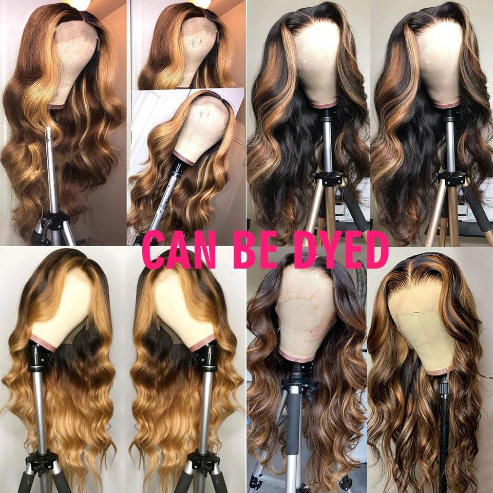 71 Cm Real Hair Wig, 13 X 4 (33 X 10 Cm), Body Wave HD Transparent Lace Front, for Black Women, Glueless, Pre Plucked with Baby Hair, Lace Frontal image number 5