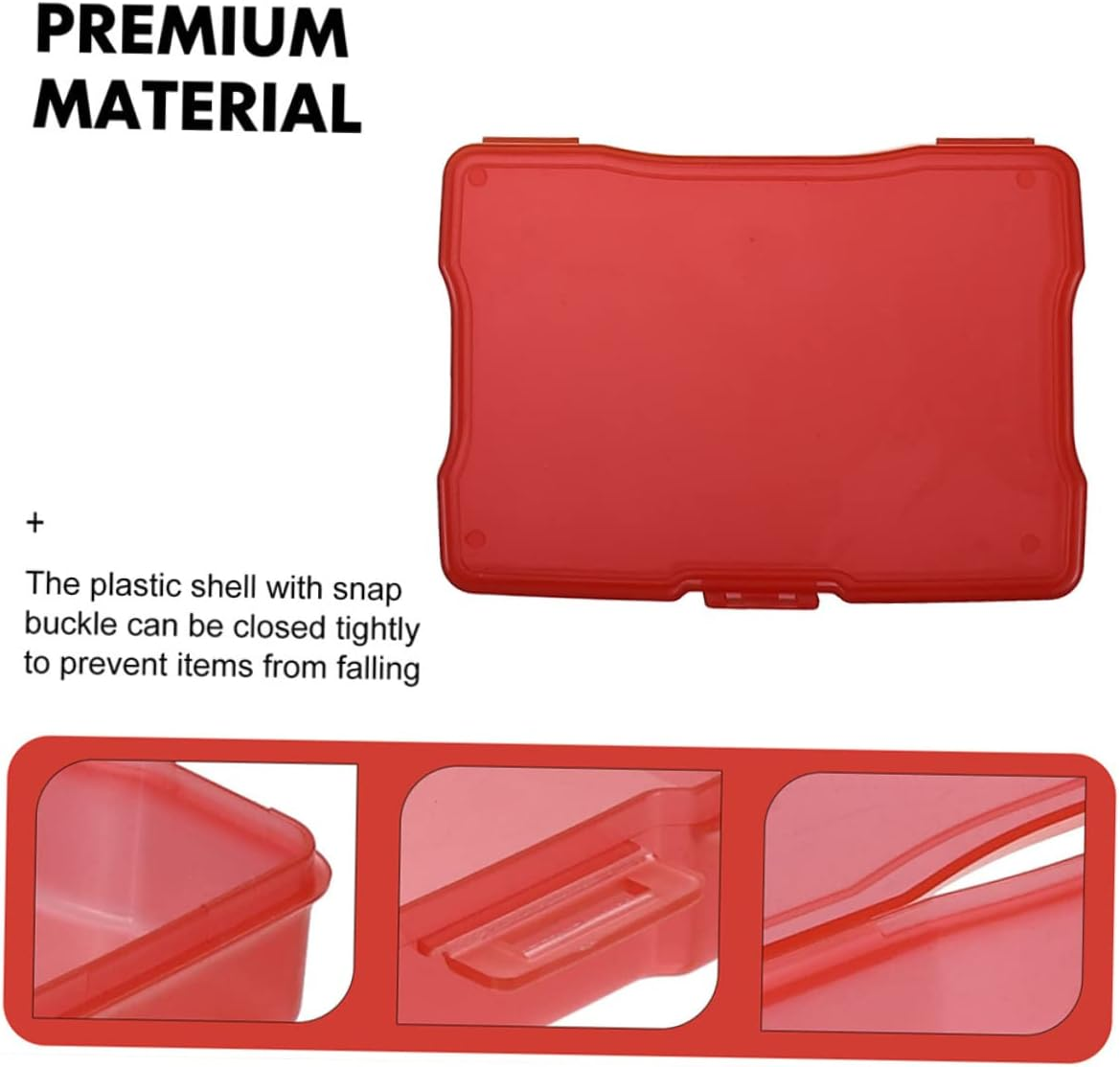 POPETPOP 10Pcs Plastic Photo Storage Boxes 4X6 Inch Lid for Photos Jewelry Postcards Organizing Containers Craft Keepsake Holders Multi-Color Storage Solution for Home and Office