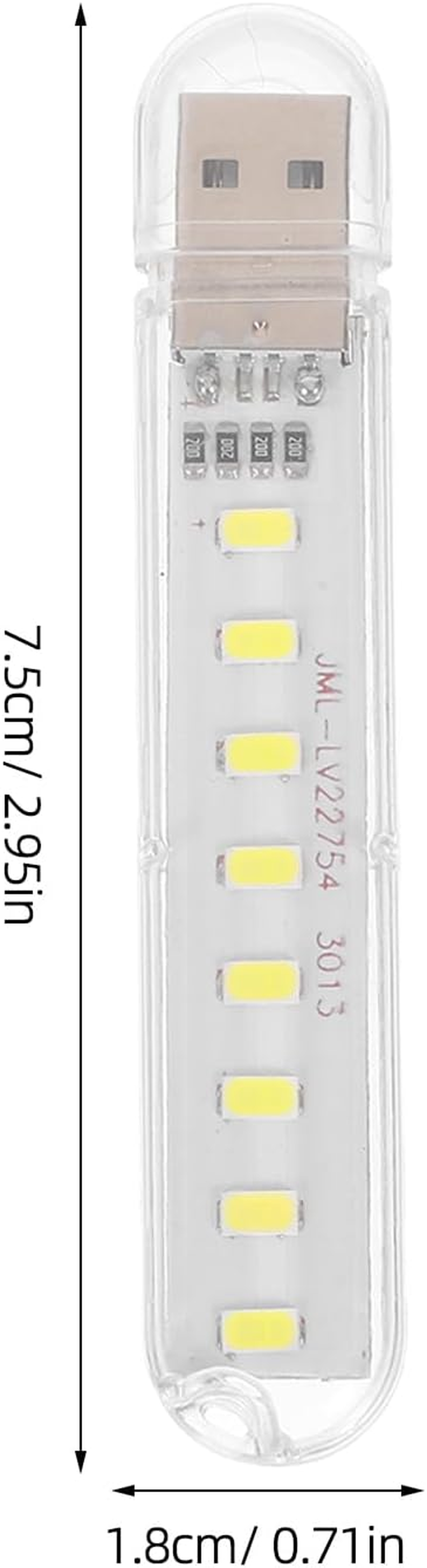 HOMSFOU USB Night Light Set of 4: Mini LED Reading Lamp, USB Lamps, Notebook Reading Lamp, Portable Night Light for Laptop Keyboard Power Bank image number 6