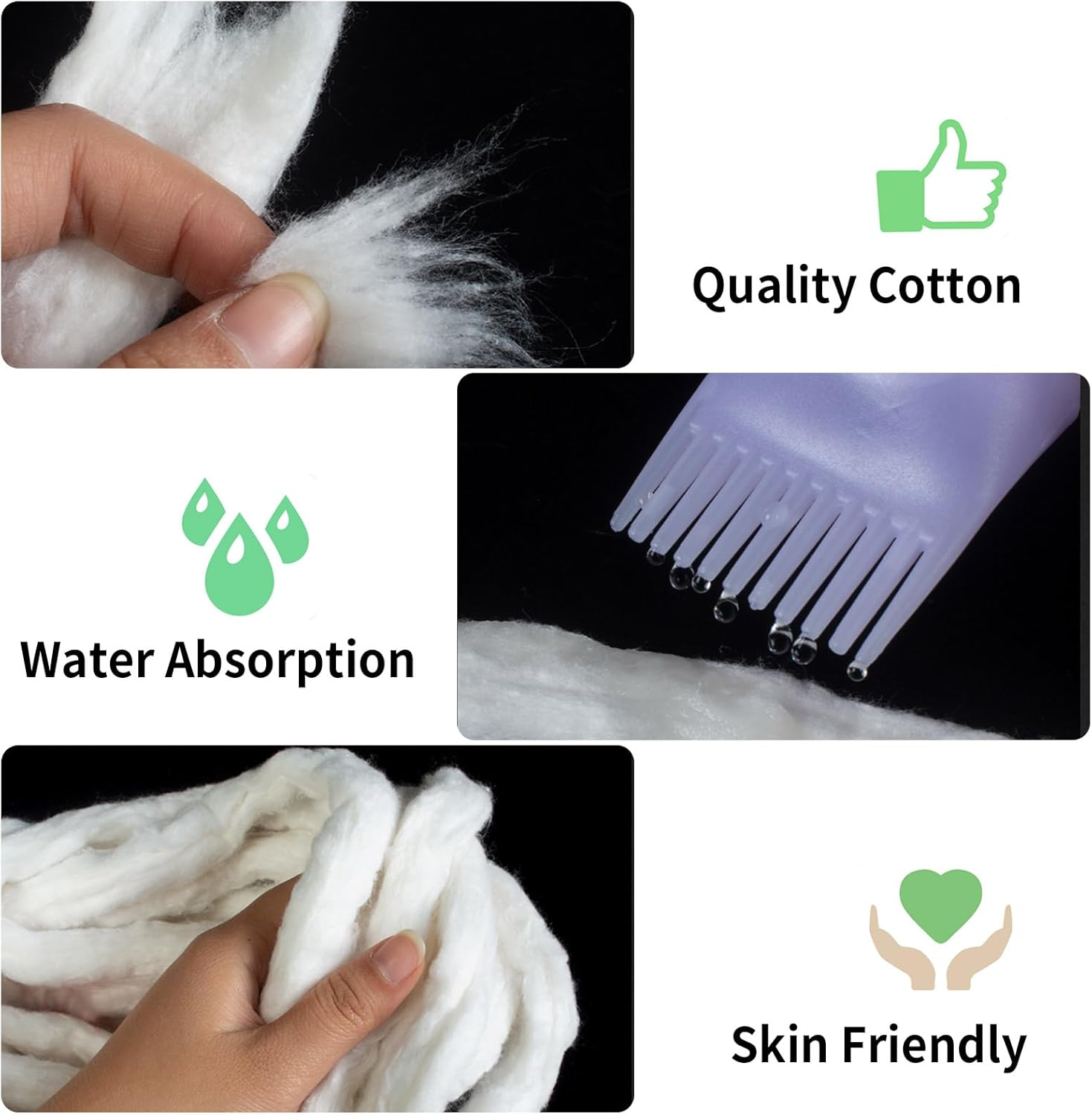 Cotton Roll 200G Soft White Cotton Strips Hair Perm Accessories Absorbent Beauty Hair Care Tool Durable Material for Salon Use image number 4