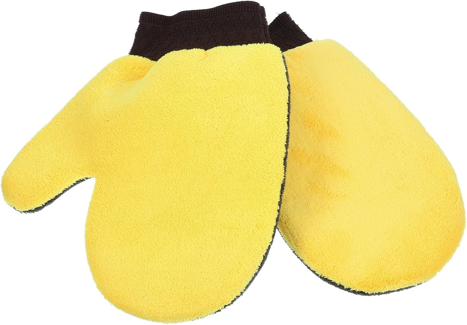 OFFSCH 2Pcs Car Wash Gloves Mitt with Special Coral Fleece Material Double Sided Cleaning Mitts for Hard to Reach Auto Surfaces Comfortable and Maneuverable Dusting Gloves
