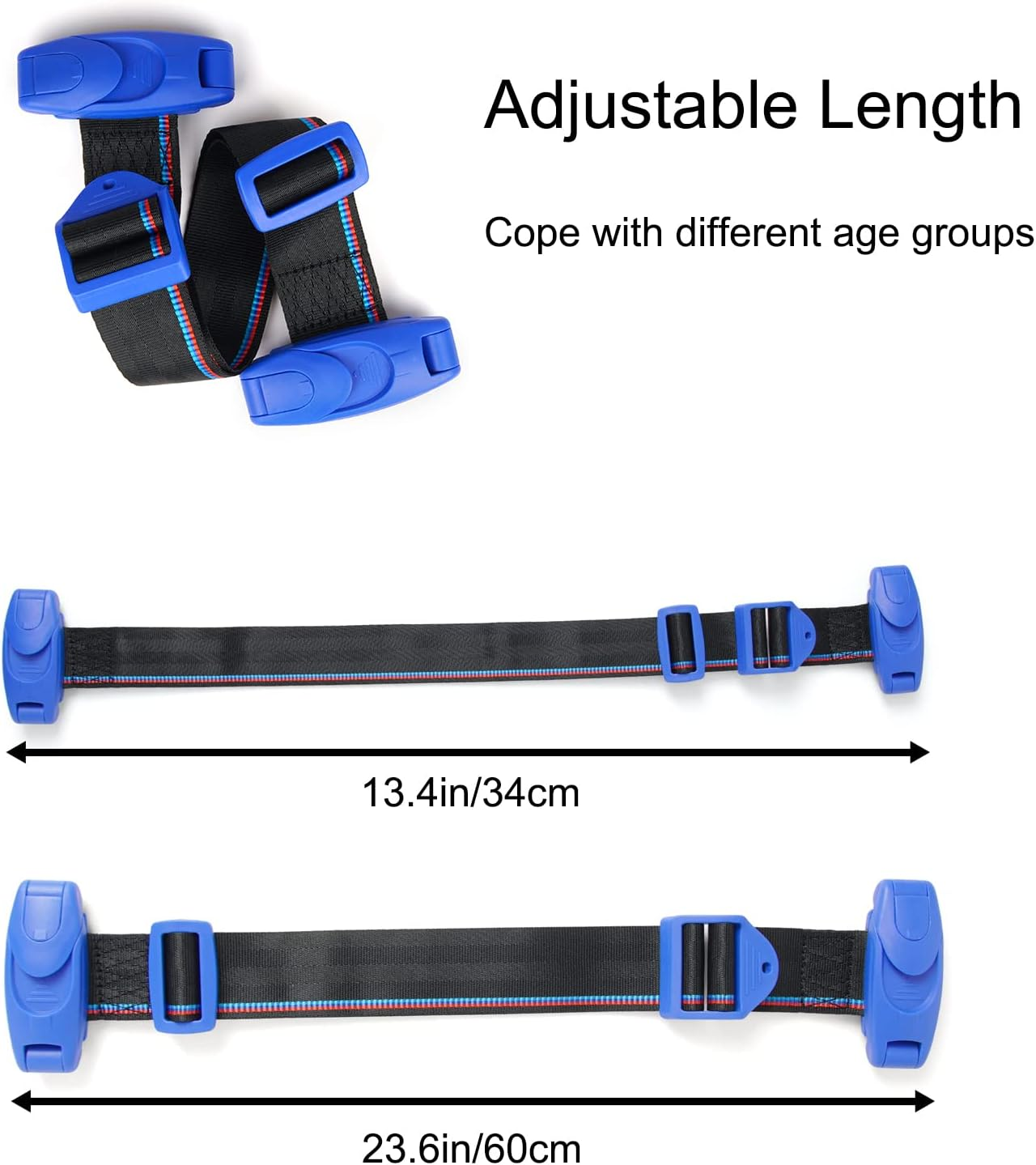 Car Seat Belt Adjuster for Kids Baby Car Seat Belt Clip Car Shoulder Neck Safety Positioner Belt Strap Child Restraint Harness for Car Safety Car Seat Belt Harness for Kids over 4 Years Old image number 6