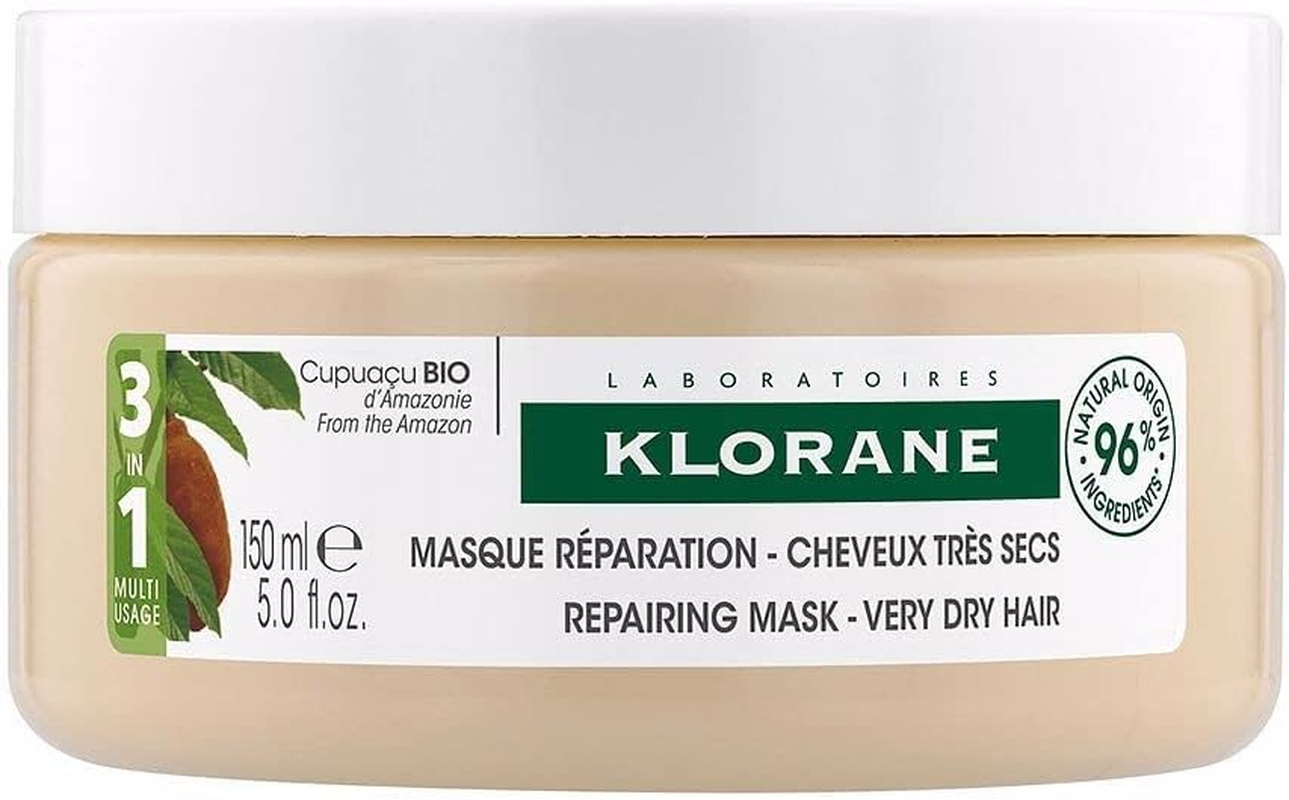 Klorane 3-In-1 Mask with Organic Cupua&ccedil;u Butter for Very Dry Damaged Hair 150Ml