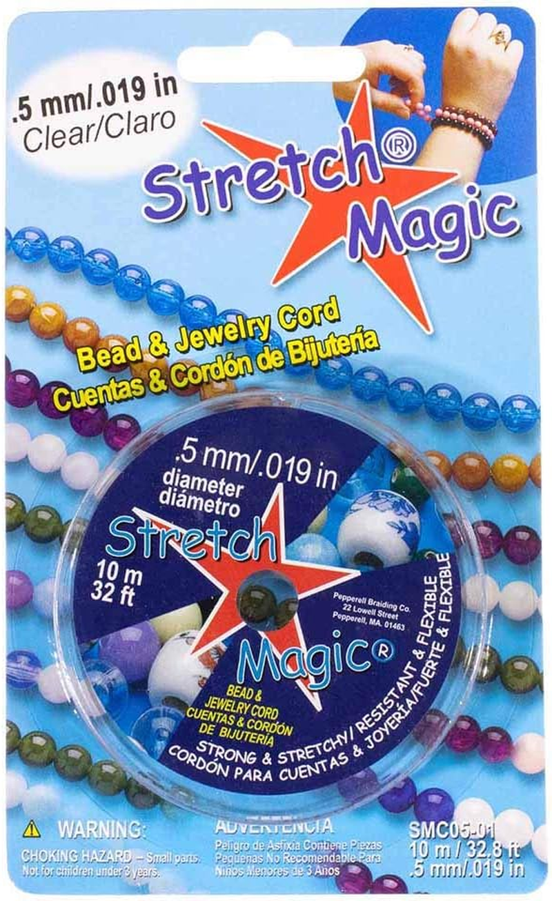 0.5Mm Diameter Stretch Magic Bead Jewelry Elastic Cord Line Clear Black 10 Meter