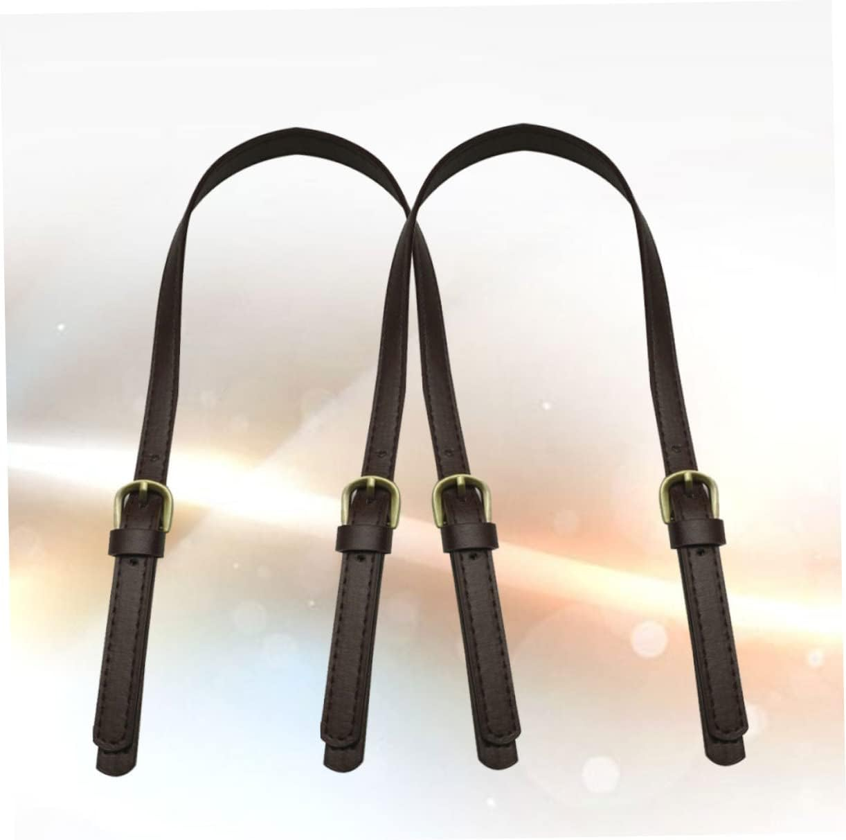 TOPPERFUN 2Pcs Handbag Belt Replacement Synthetic Leather Bag Straps for Tote Bag Shoulder Strap image number 4