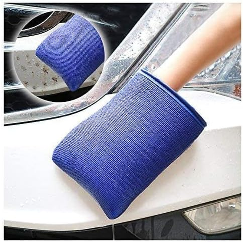 1 PC Chenille Microfiber Premium Scratch-Free Wash Mitt & 1 PC Chamois Cloth Ultimate Towel for Fast Drying of Your Car or Truck Scratch and Lint Free Shine image number 1