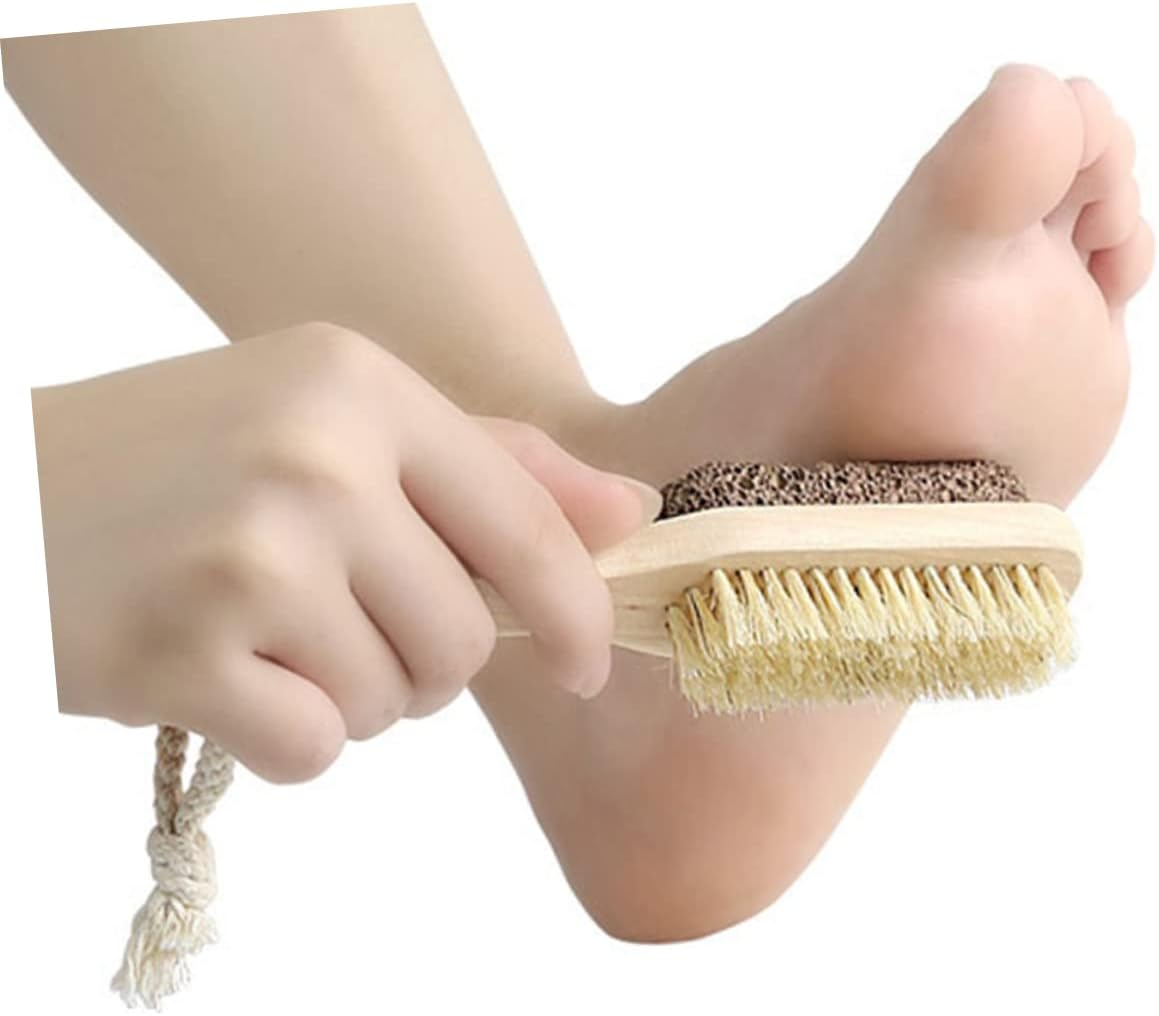 HAPINARY Portable Foot Grinder Brush Pumice Stone Pedicure Accessory for Callus Skin Care image number 2
