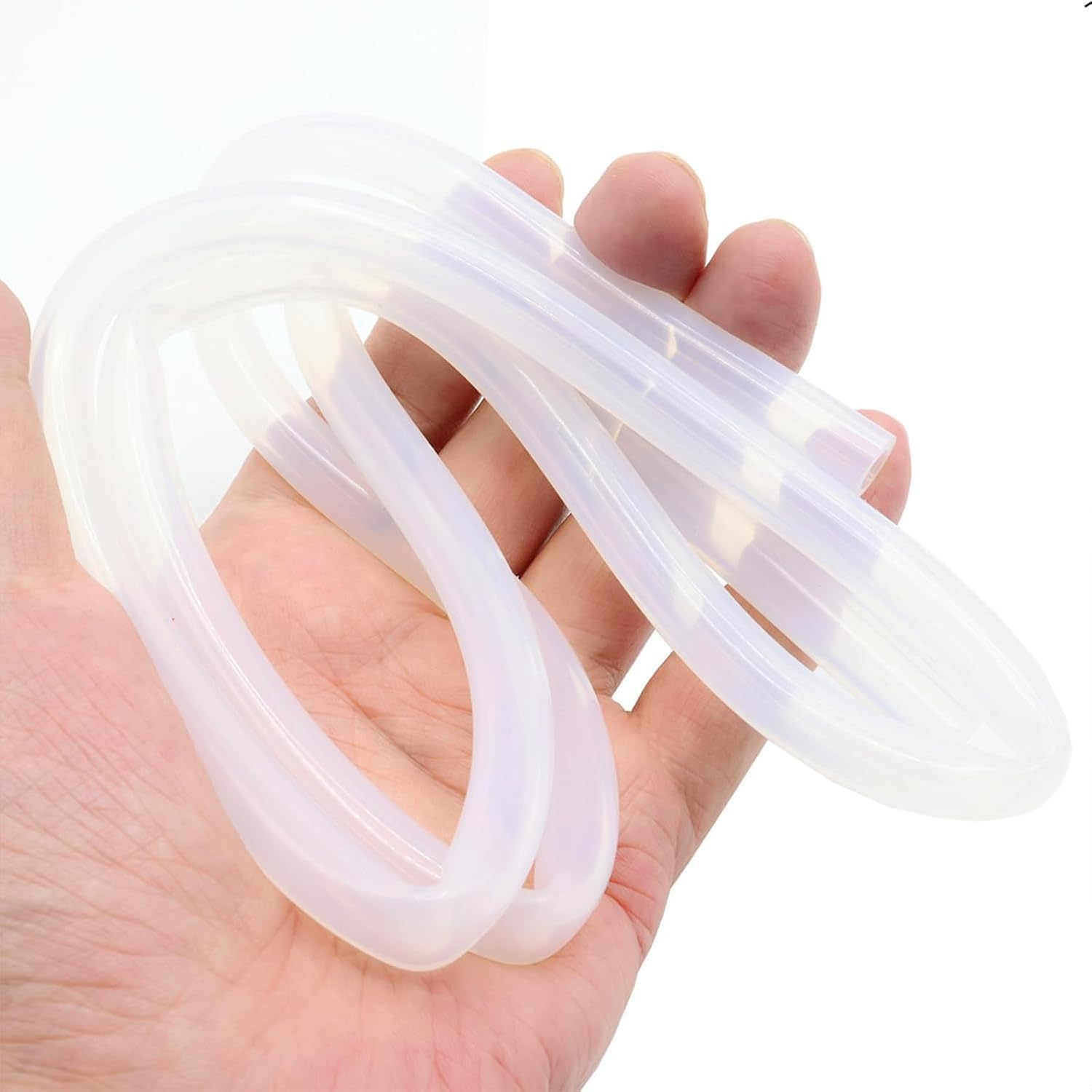 Yeanifeana Clear Flexible Silicone Tube 6Mm ID X 10Mm OD (6.5Ft/2M), Food Grade Silicone Rubber Tubing for Water, Air, Medical & DIY Projects image number 2