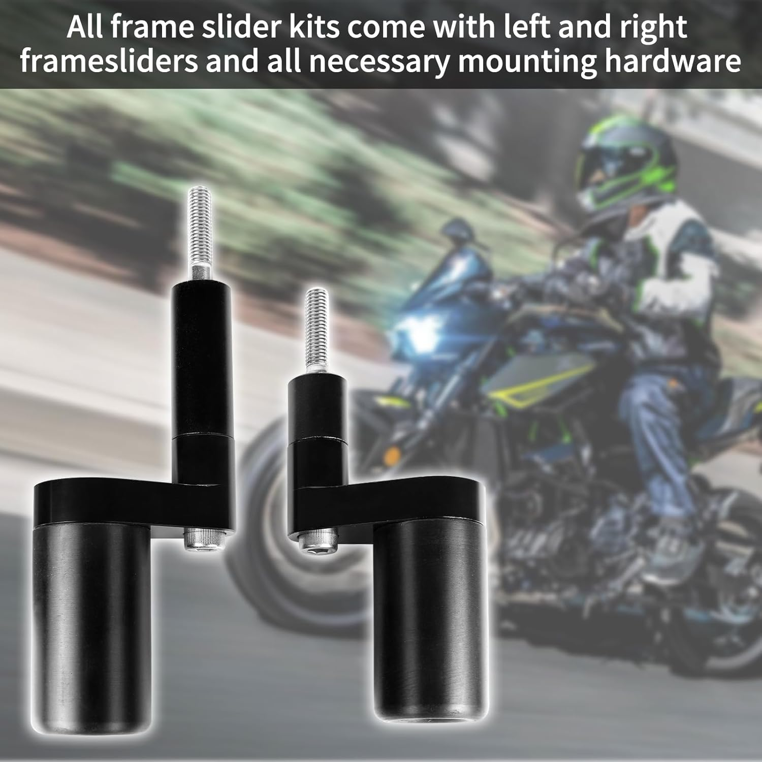 No Cut Frame Sliders Fits Kawasaki Ninja 400 Z400 Z 400 for ABS & NON ABS Models 2018-2023 750-4159 image number 1
