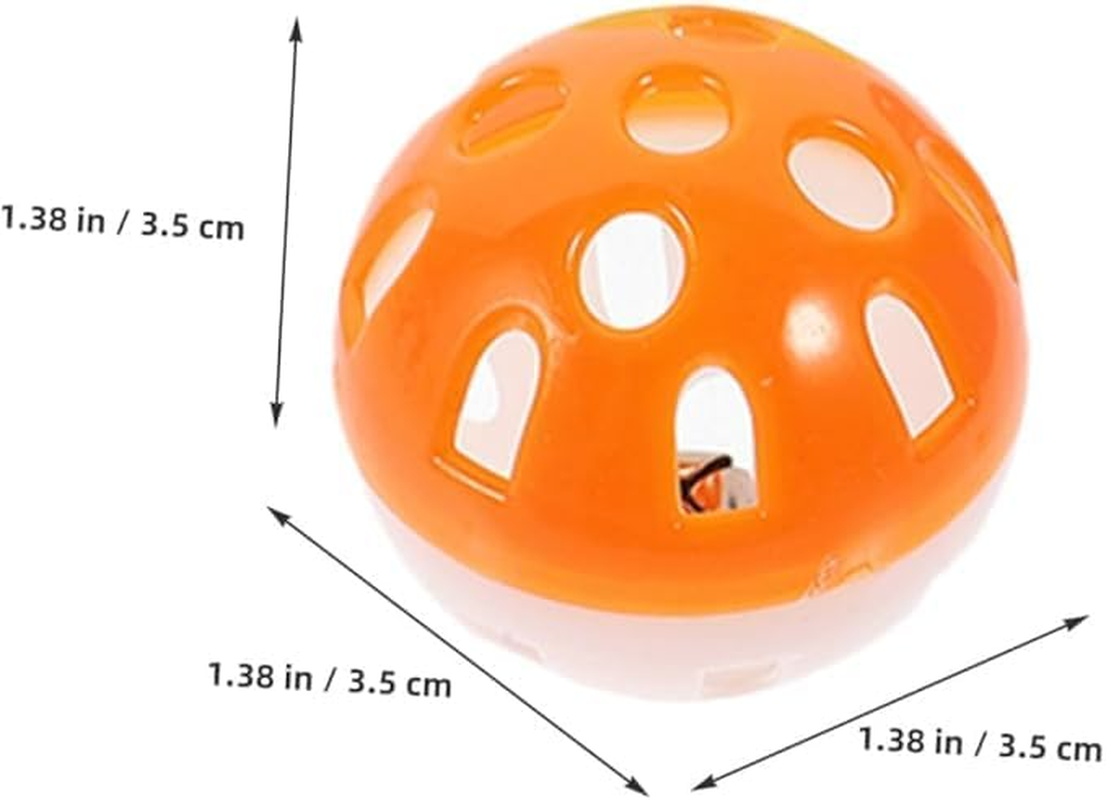 THJOPOKEEL 12PCS Cat Toy Ball with Bell, Pet Toy Cat Bell Ball Cat Toy with Bell Cat Jingle Balls for Cats Kitten, Rattle Ball Toys Random Color image number 6